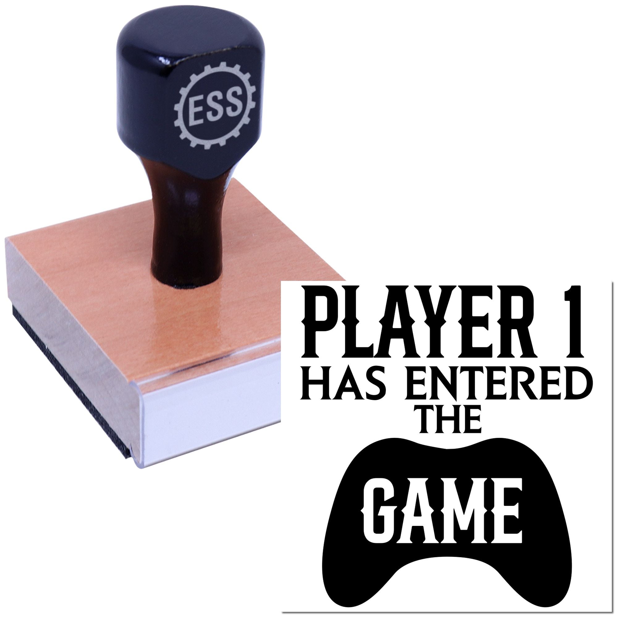 Player One Activated Crafting Rubber Stamp