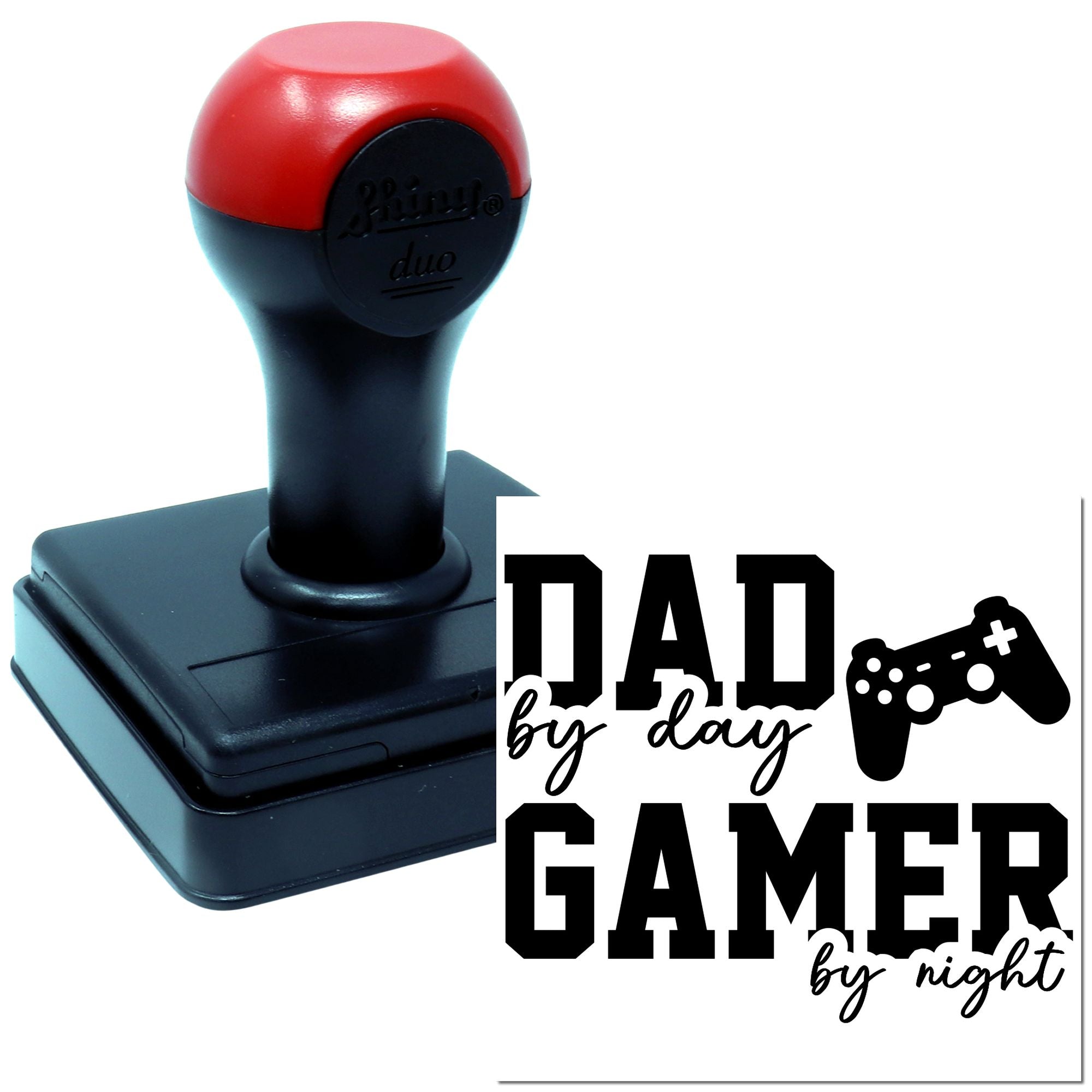 Duo Dad By Day Gamer Night Hand Stamp
