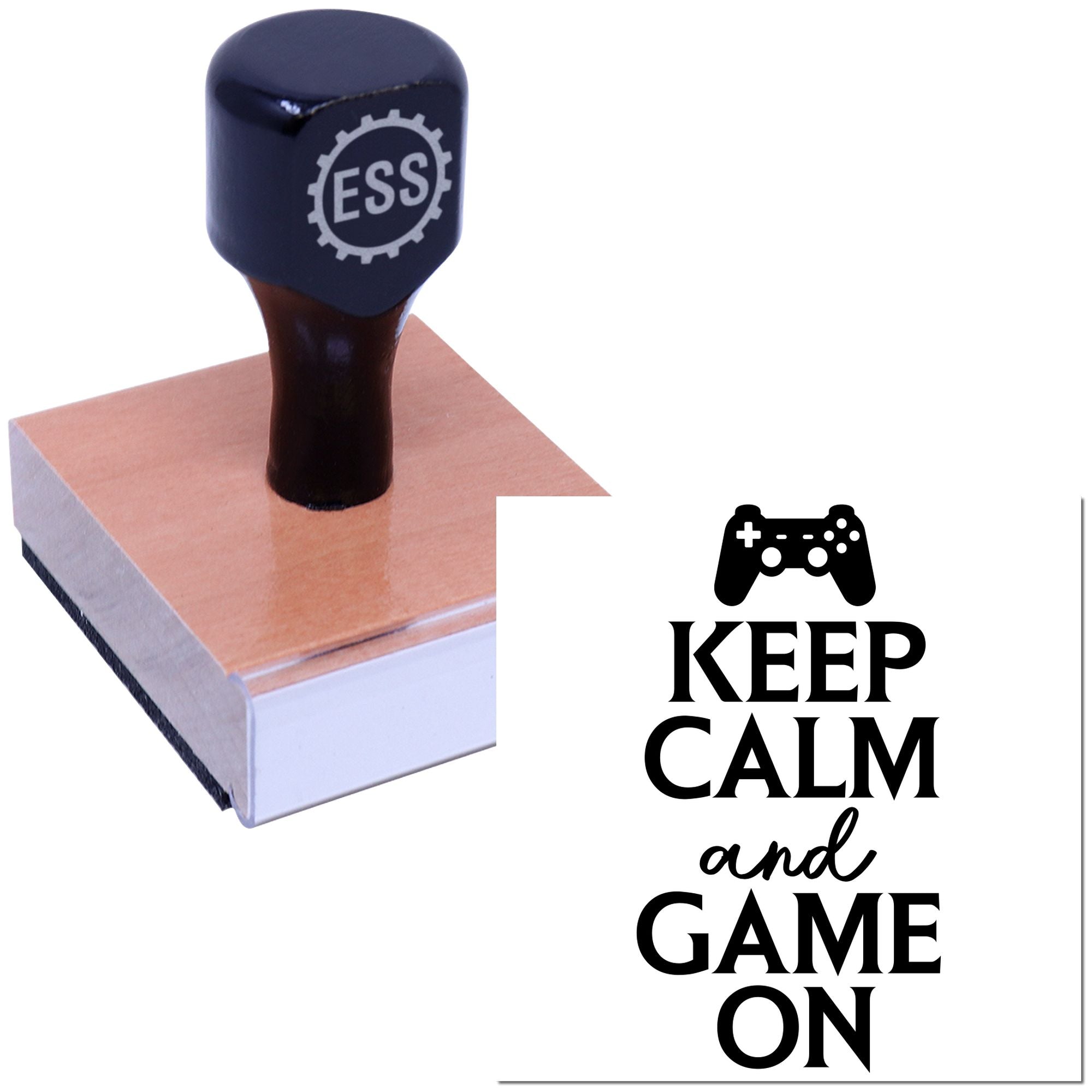 Calm Gaming Vibes Craft Rubber Stamp