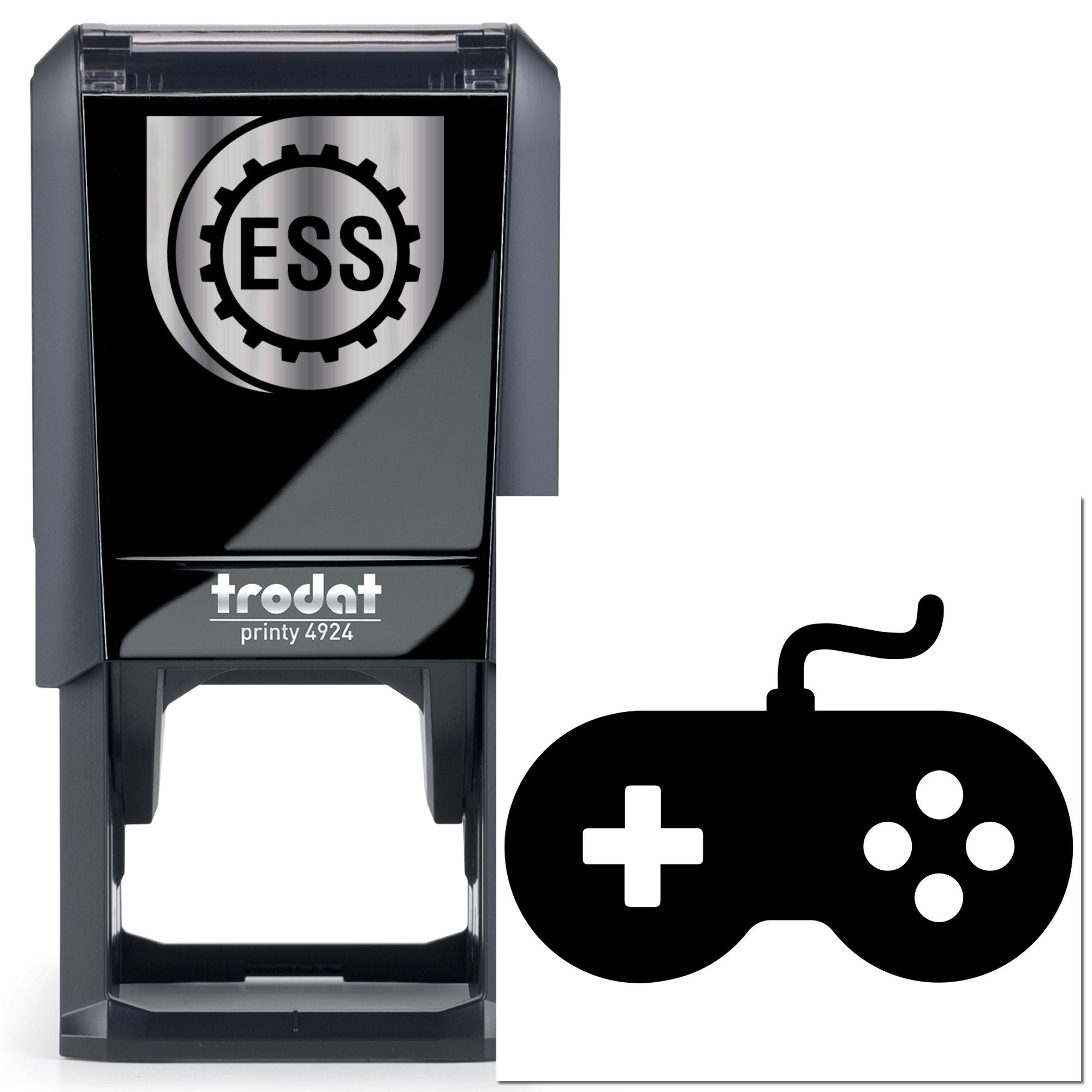 Self-Inking Game Controller Greeting Card Stamp