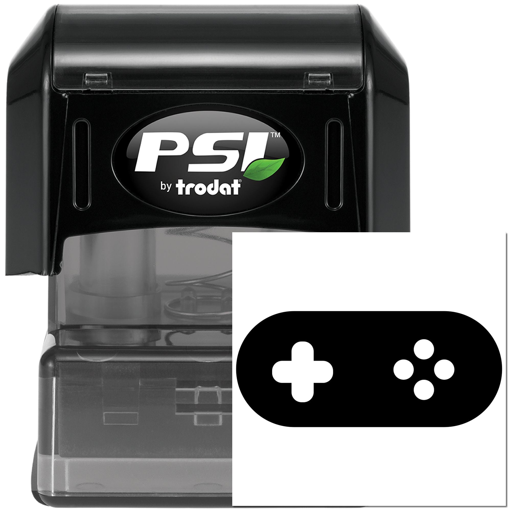 Pre-Inked Game Controller Icon Mini Card Stamp