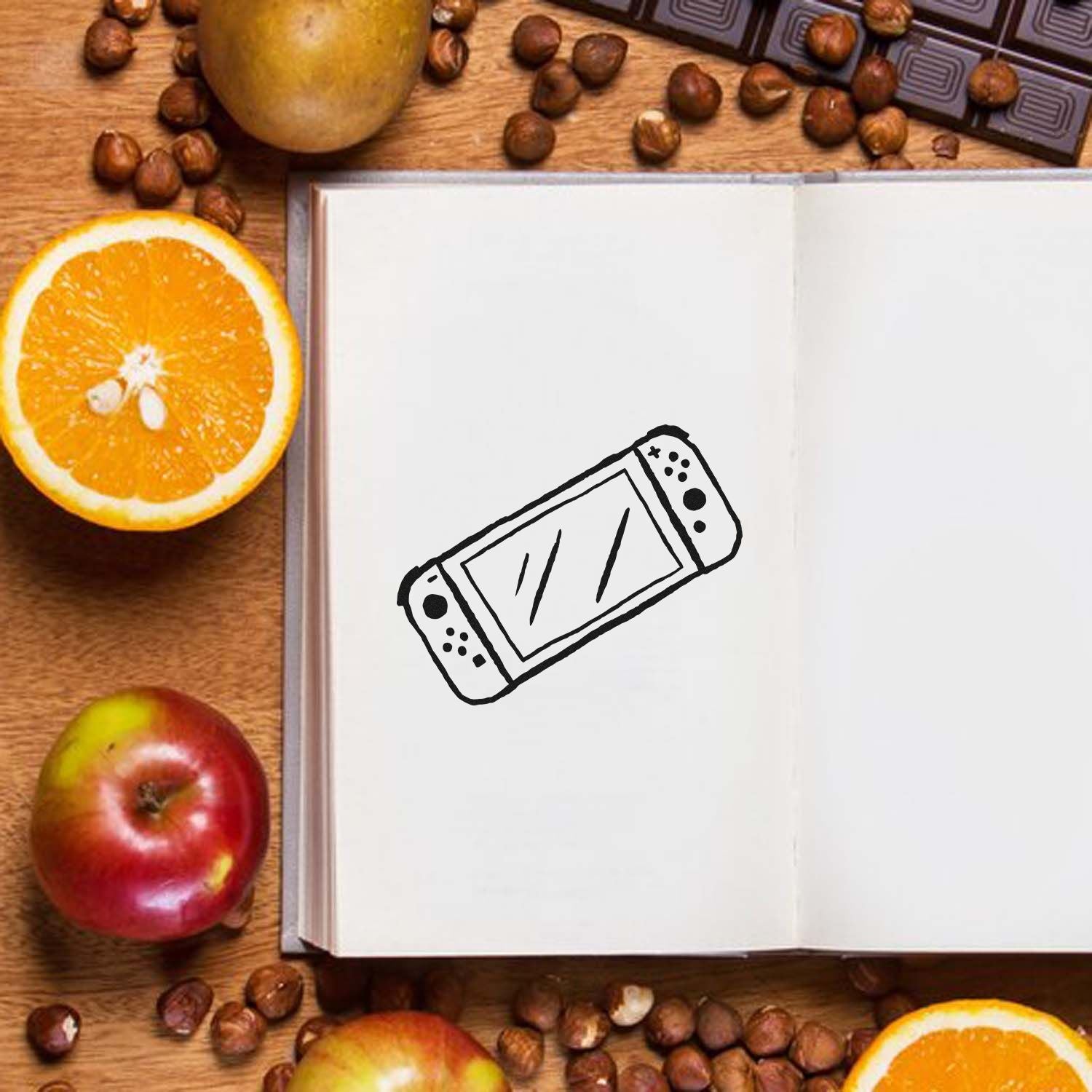 Pre-Inked Handheld Game Console Party Favor Stamp