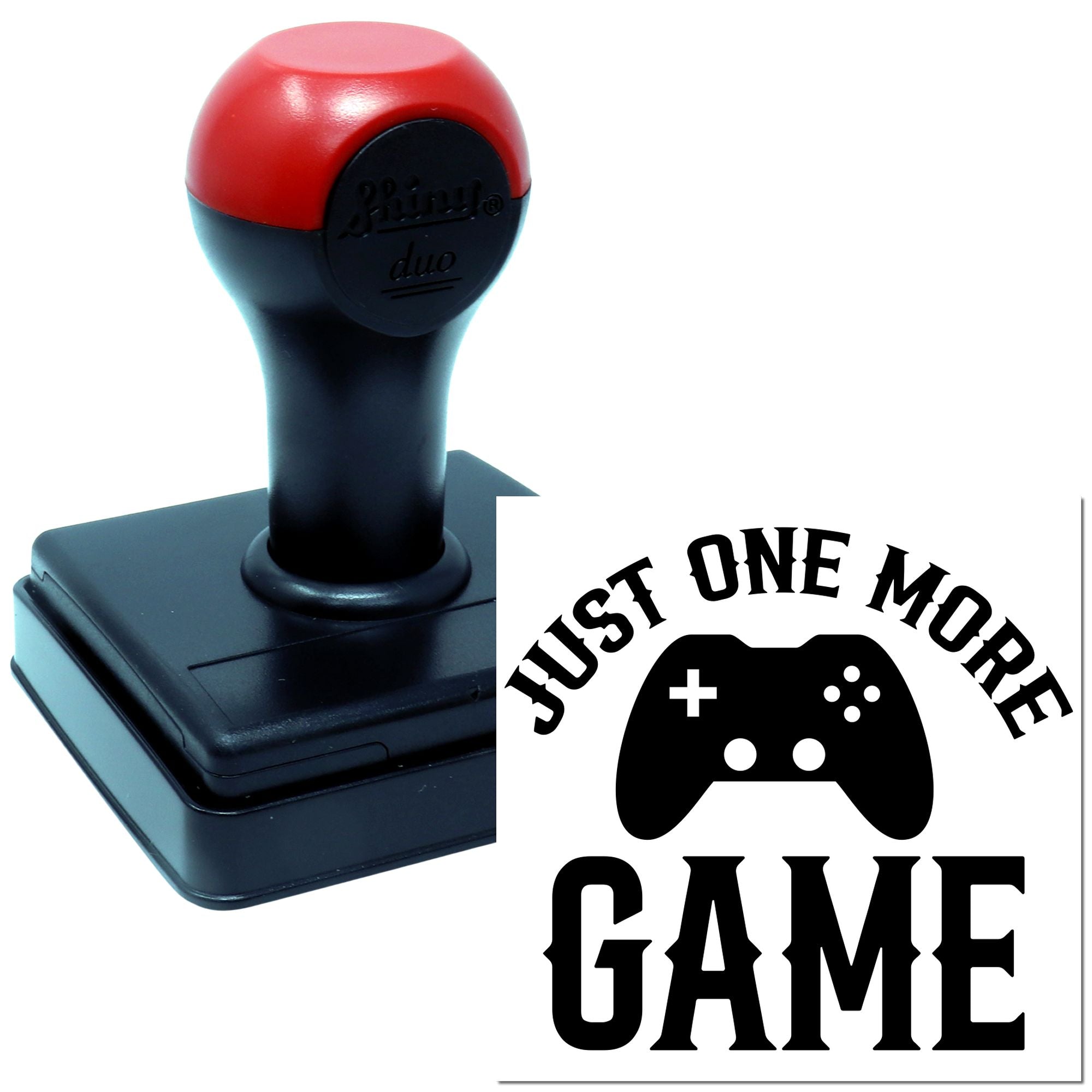 Duo Just One More Game Forever Hand Stamp