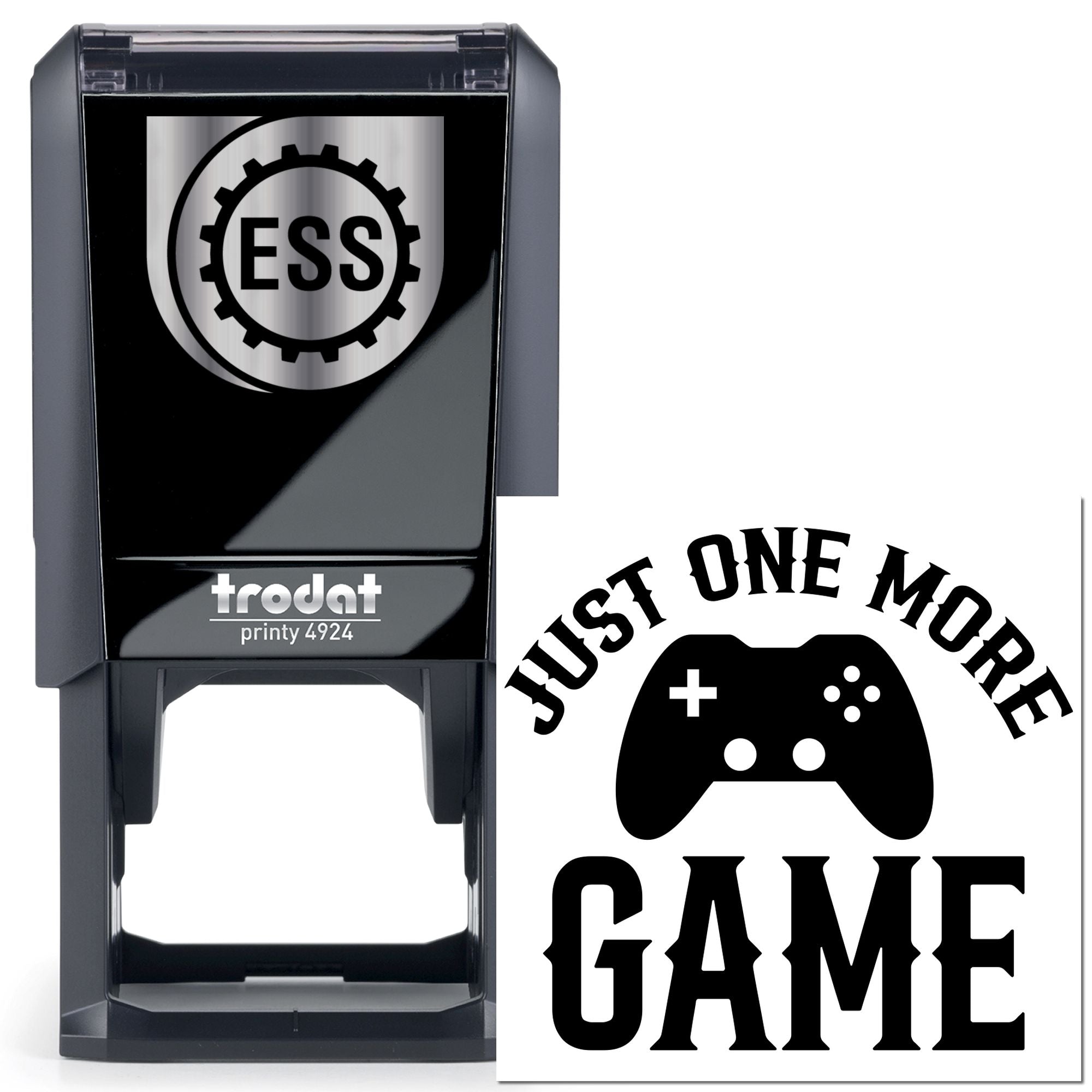 Self-Inking Gaming Addiction Paper Craft Stamp