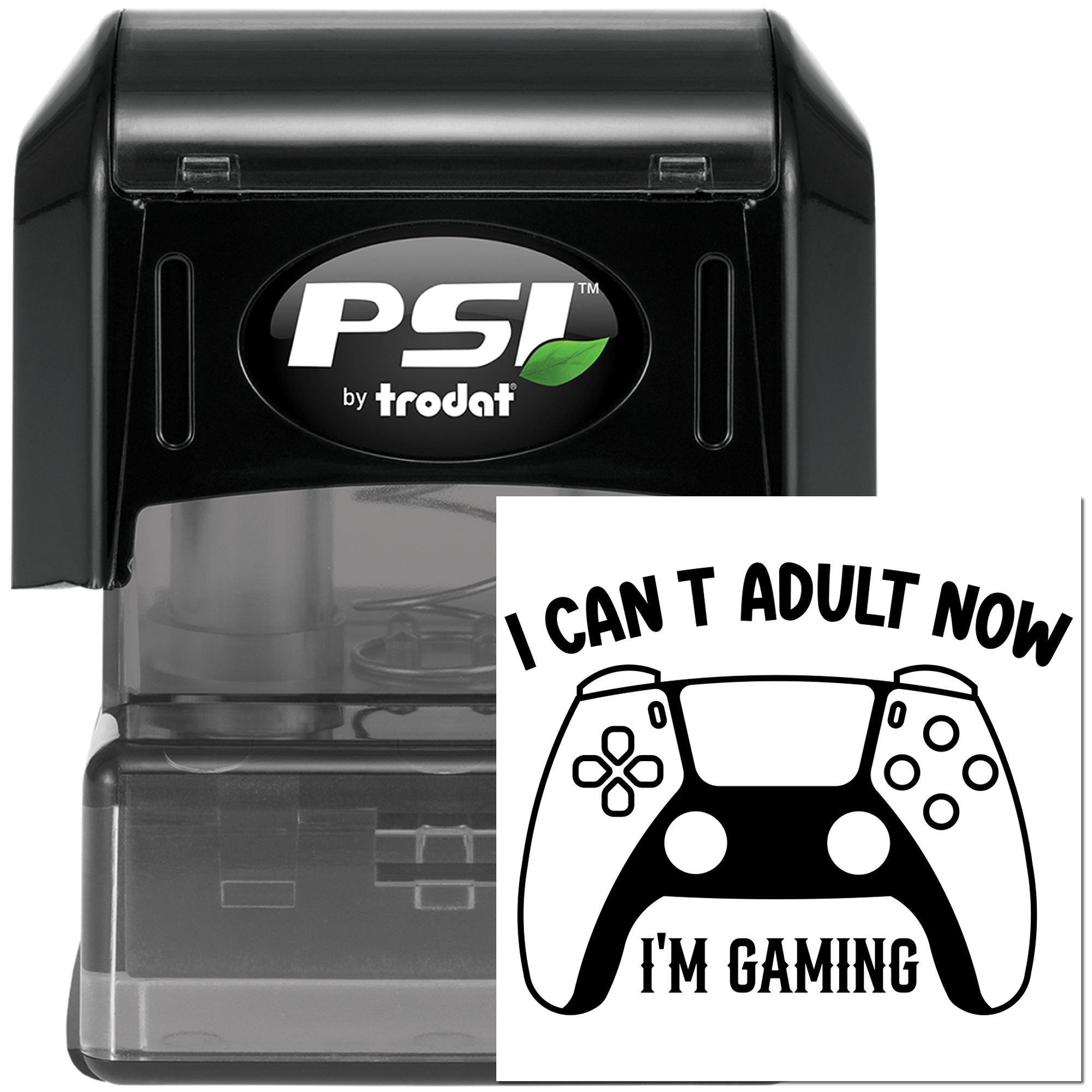 Pre-Inked Can't Adult Gaming Card Making Stamp