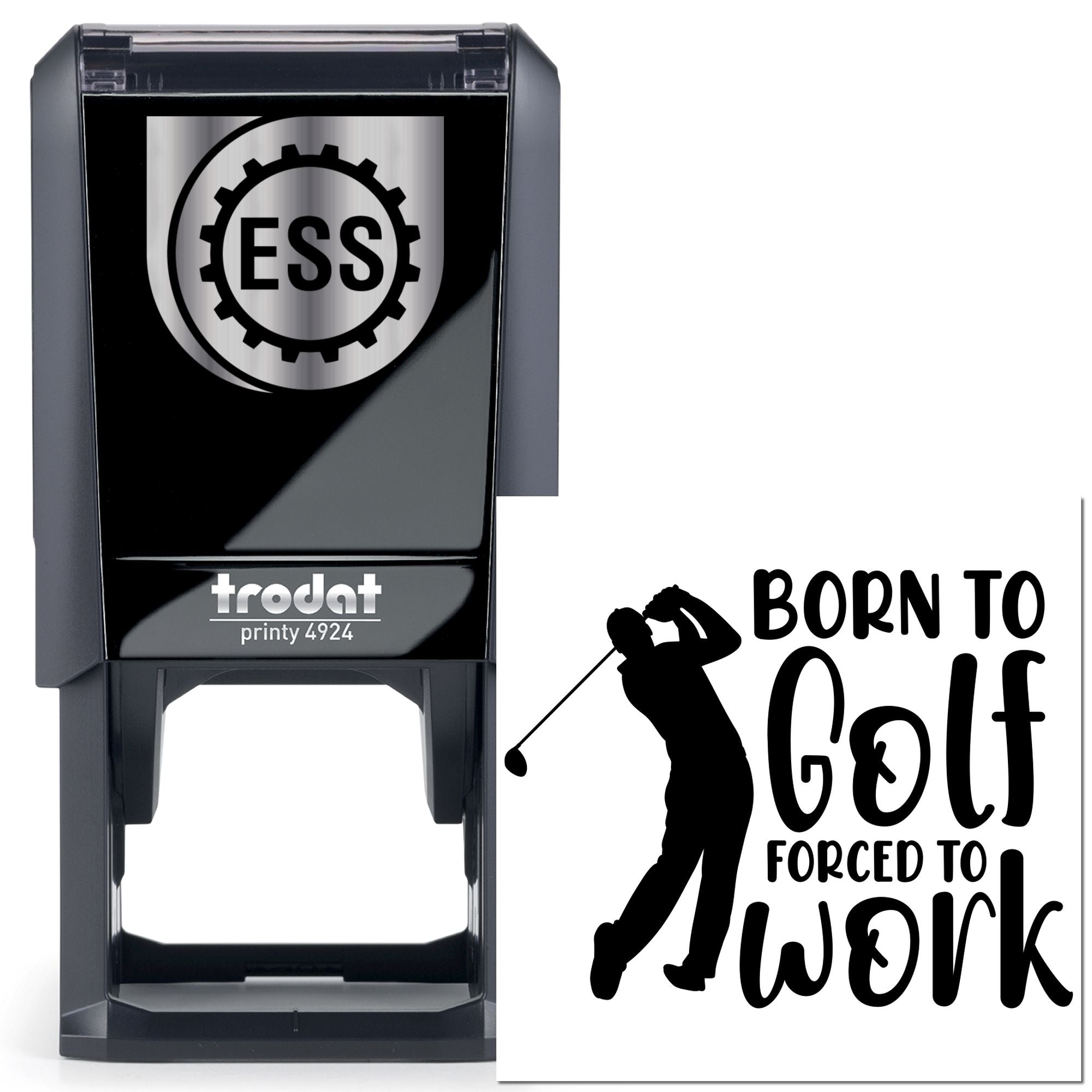 Self-Inking Golf Lover Paper Craft Stamp