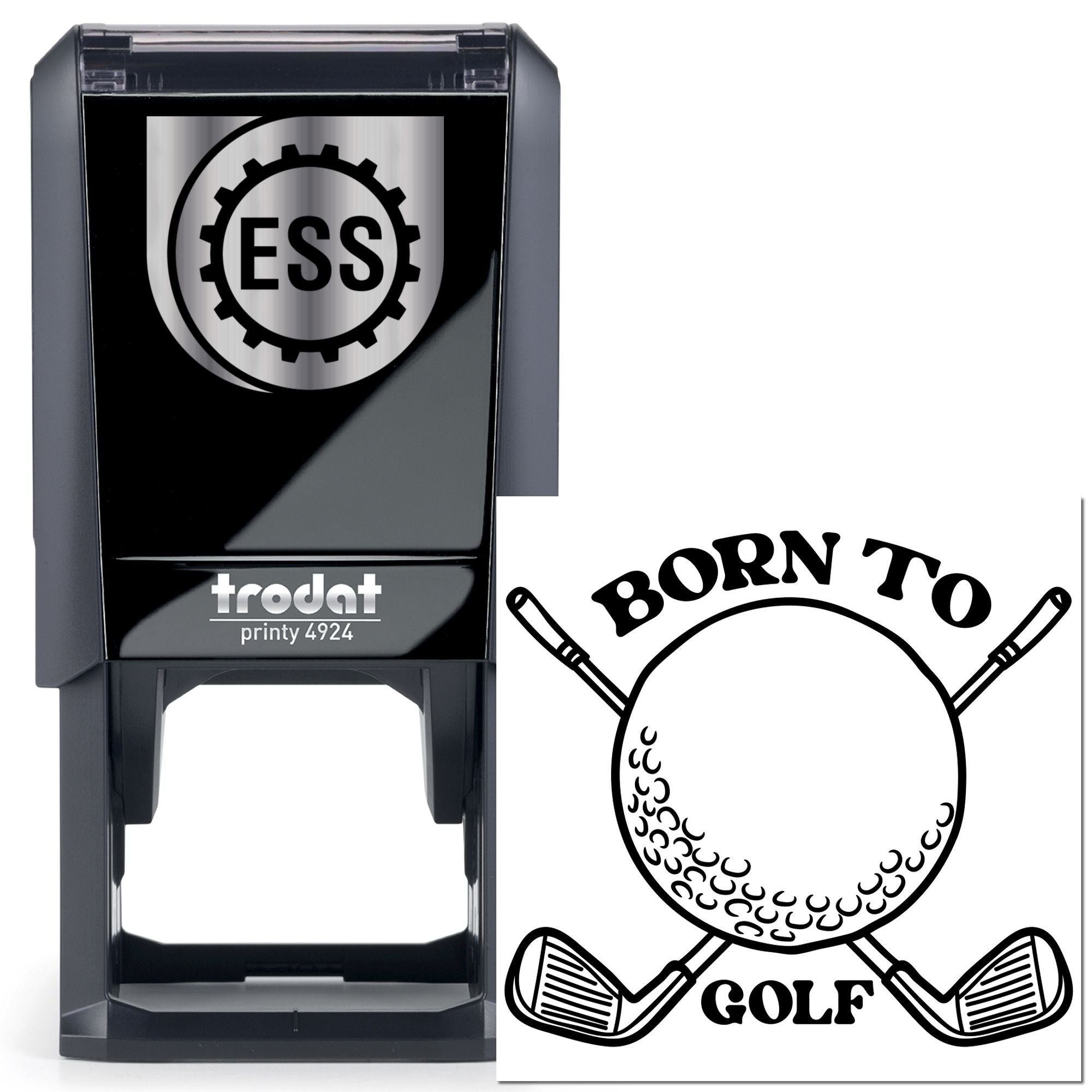 Self-Inking Born Golf Journaling Stamp