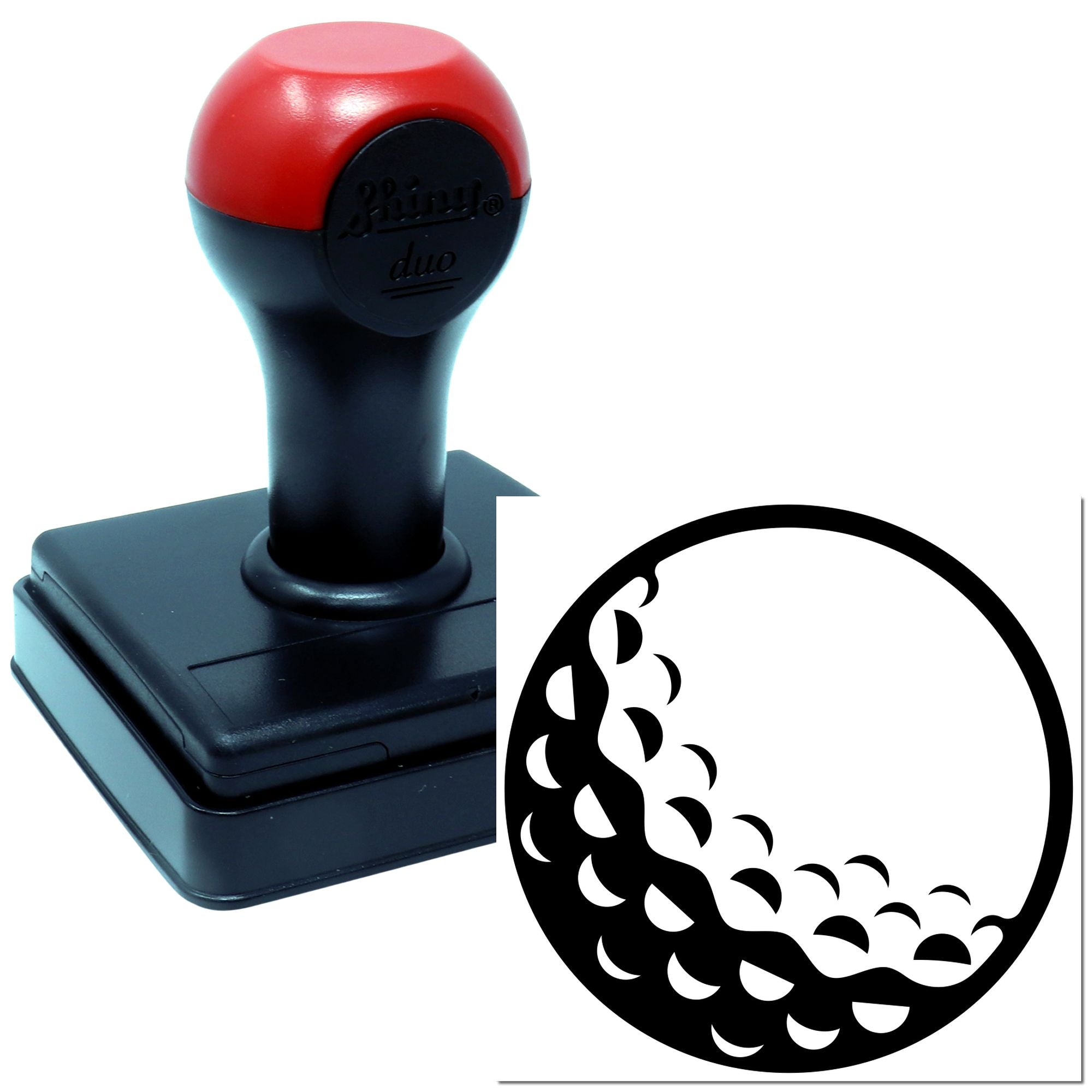 Duo Crescent Wave Moon Cycle Emblem Hand Stamp