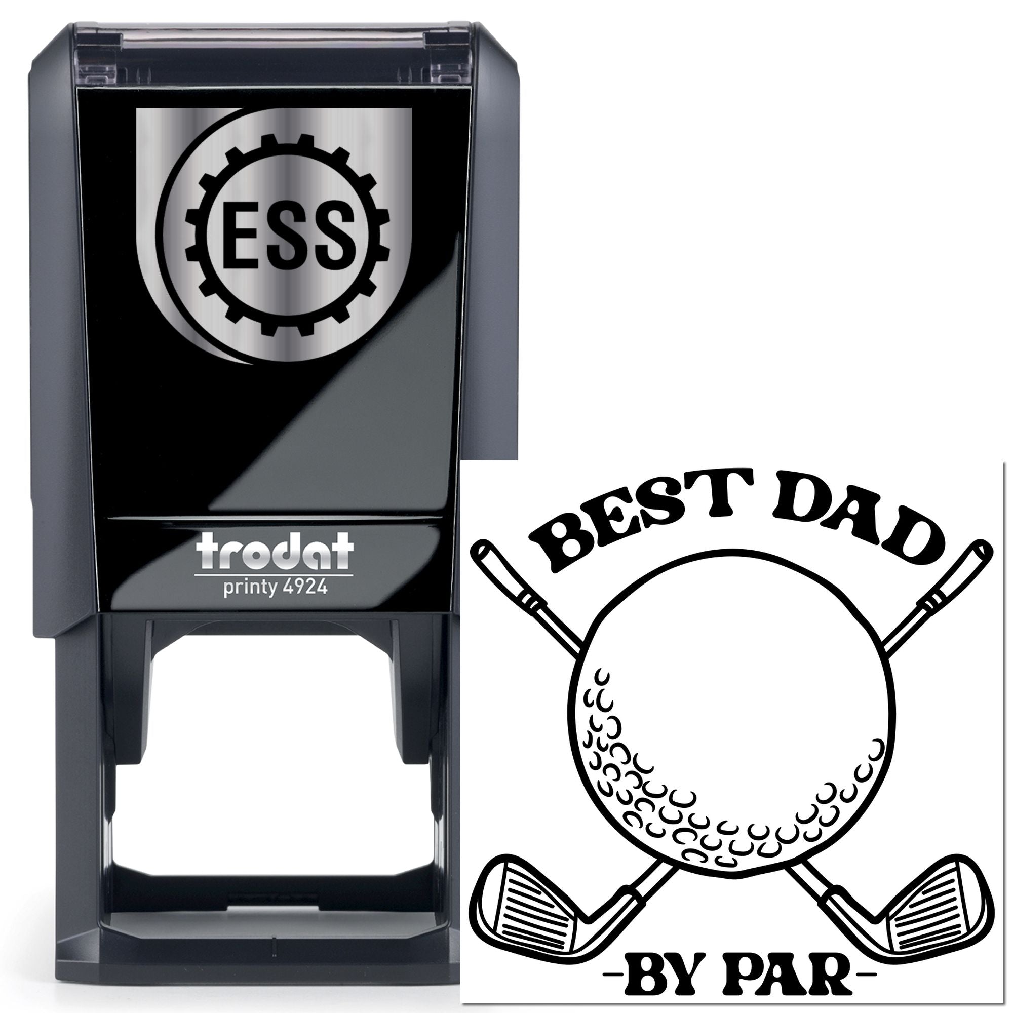 Self-Inking Golf Dad Note Card Stamp