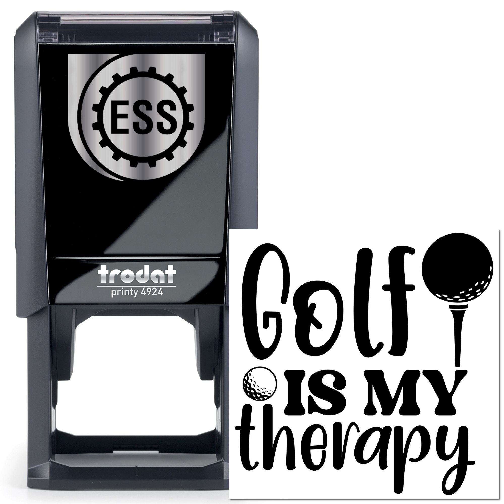 Self-Inking Golf Therapy Tag Stamp