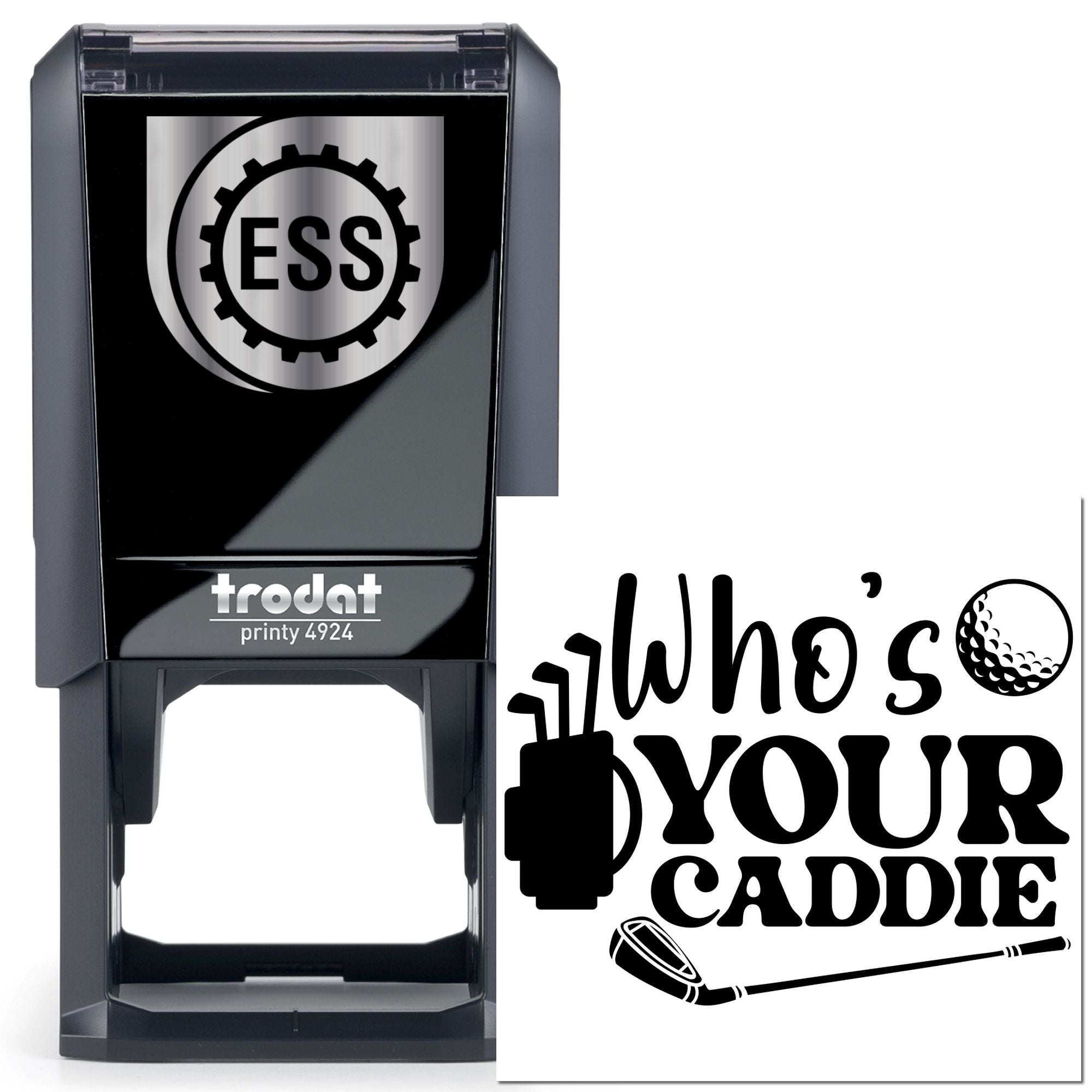 Self-Inking Golf Caddie Party Favor Stamp