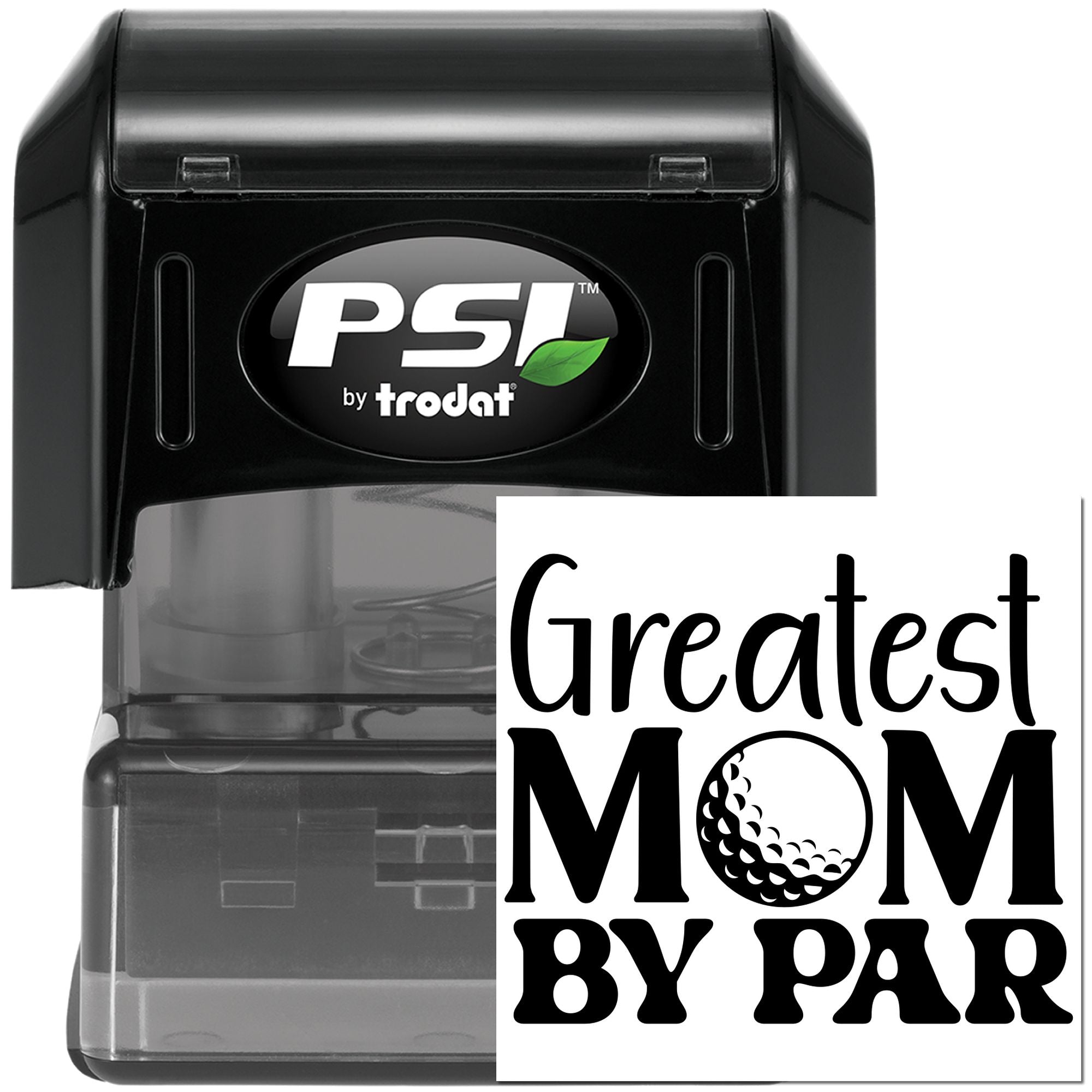 Pre-Inked Greatest Golf Mom Place Card Stamp