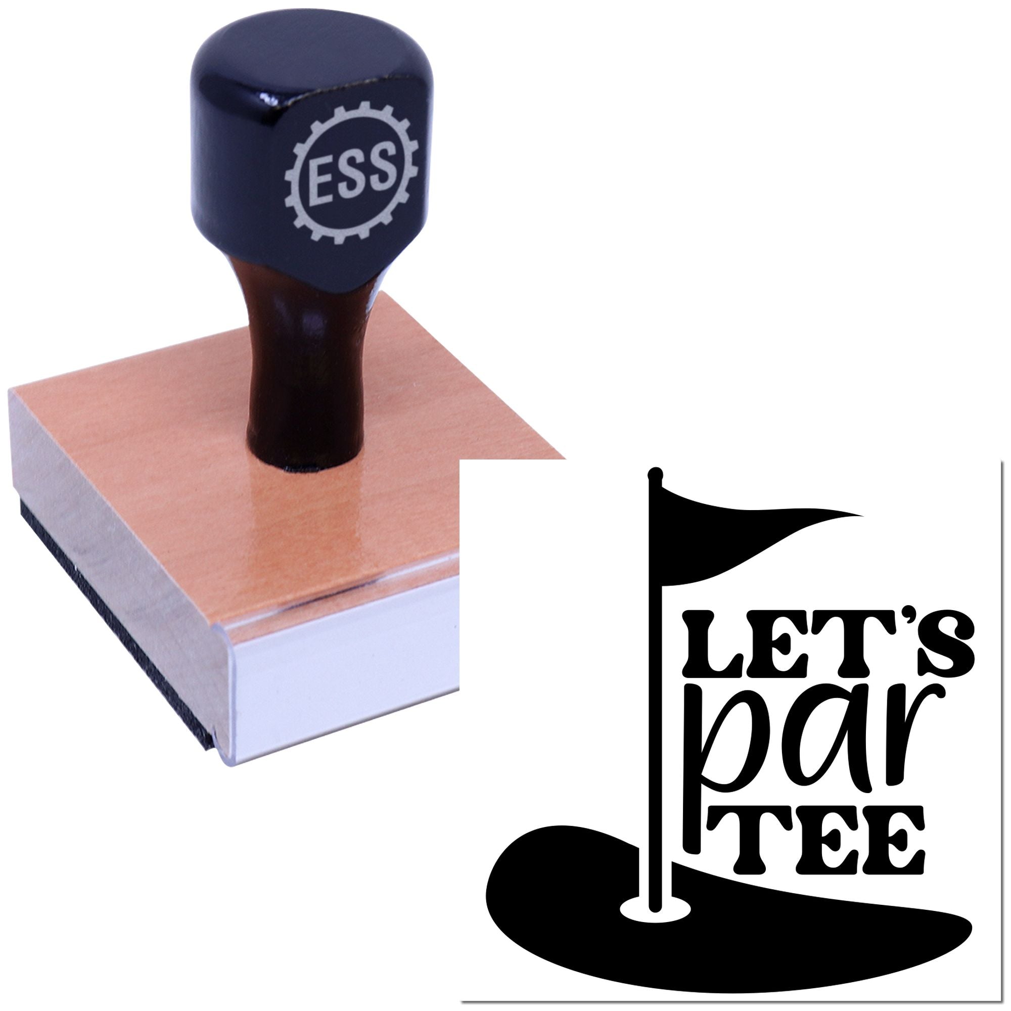 Par Tee Time Papercraft Rubber Stamp