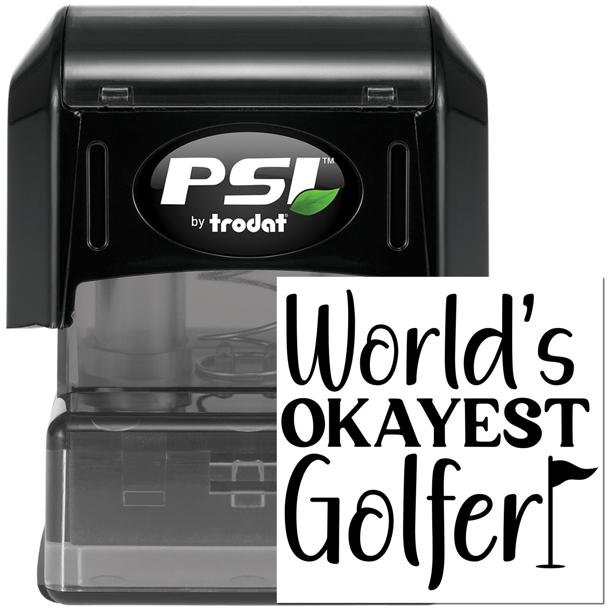 Pre-Inked World's Okayest Golfer Handcraft Stamp