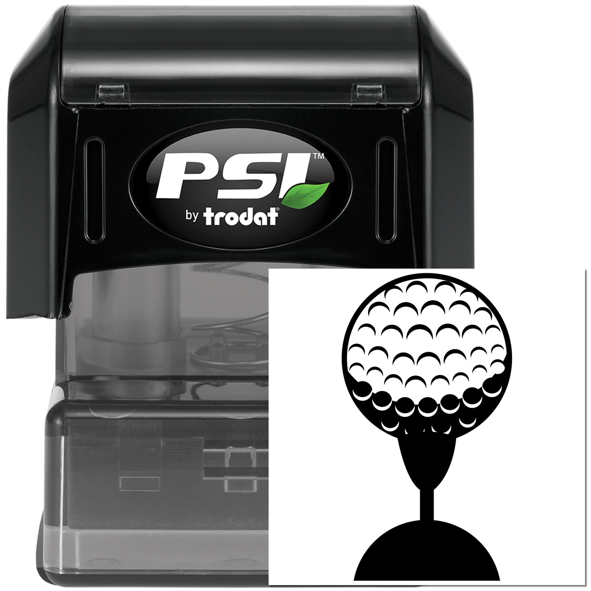 Pre-Inked Golf Ball Silhouette Papercraft Stamp
