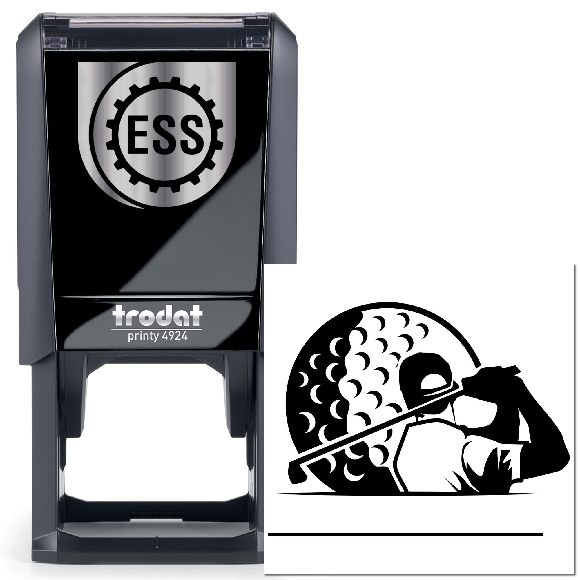 Self-Inking Moon Swing Place Card Stamp