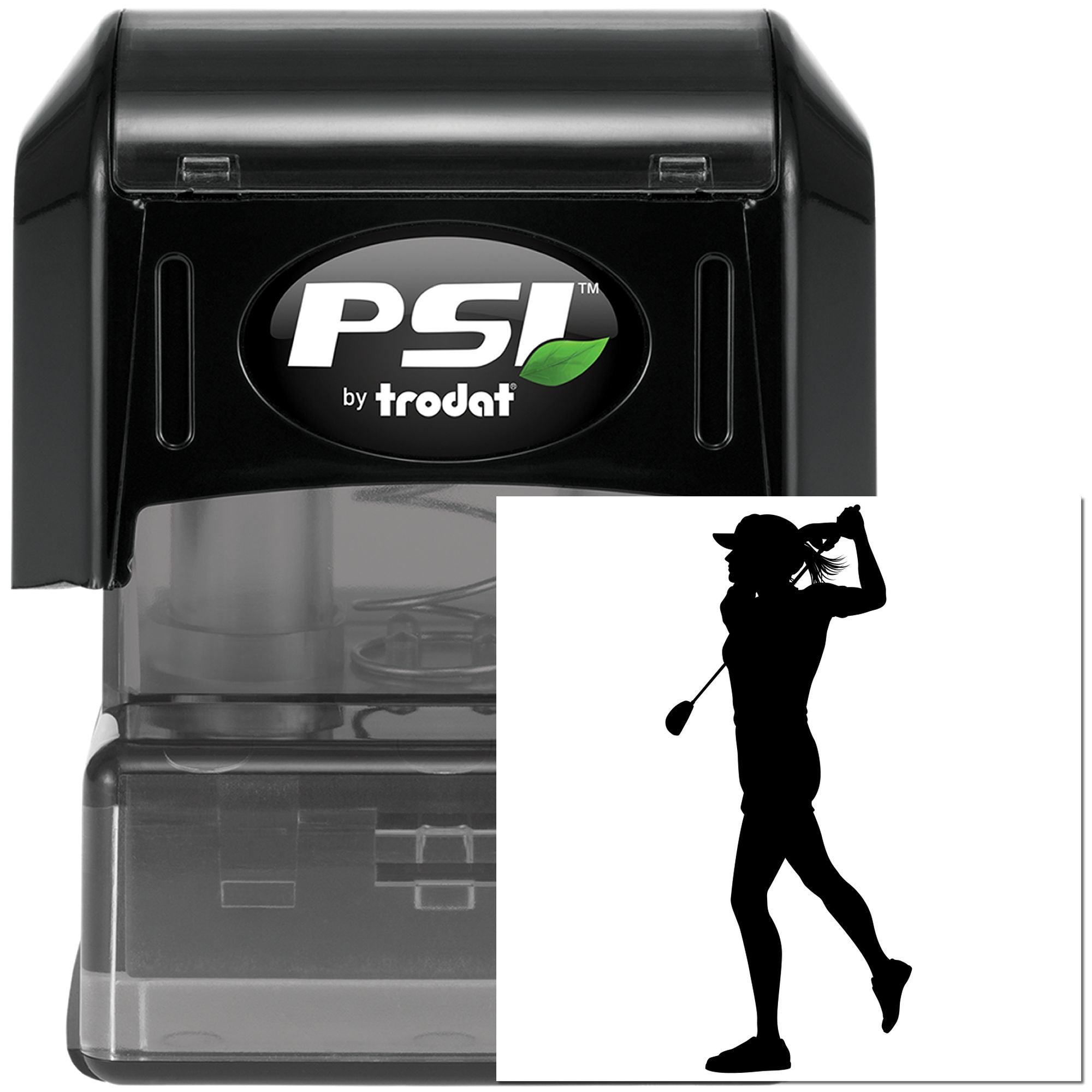 Pre-Inked Golfer In Motion Scrapbook Stamp