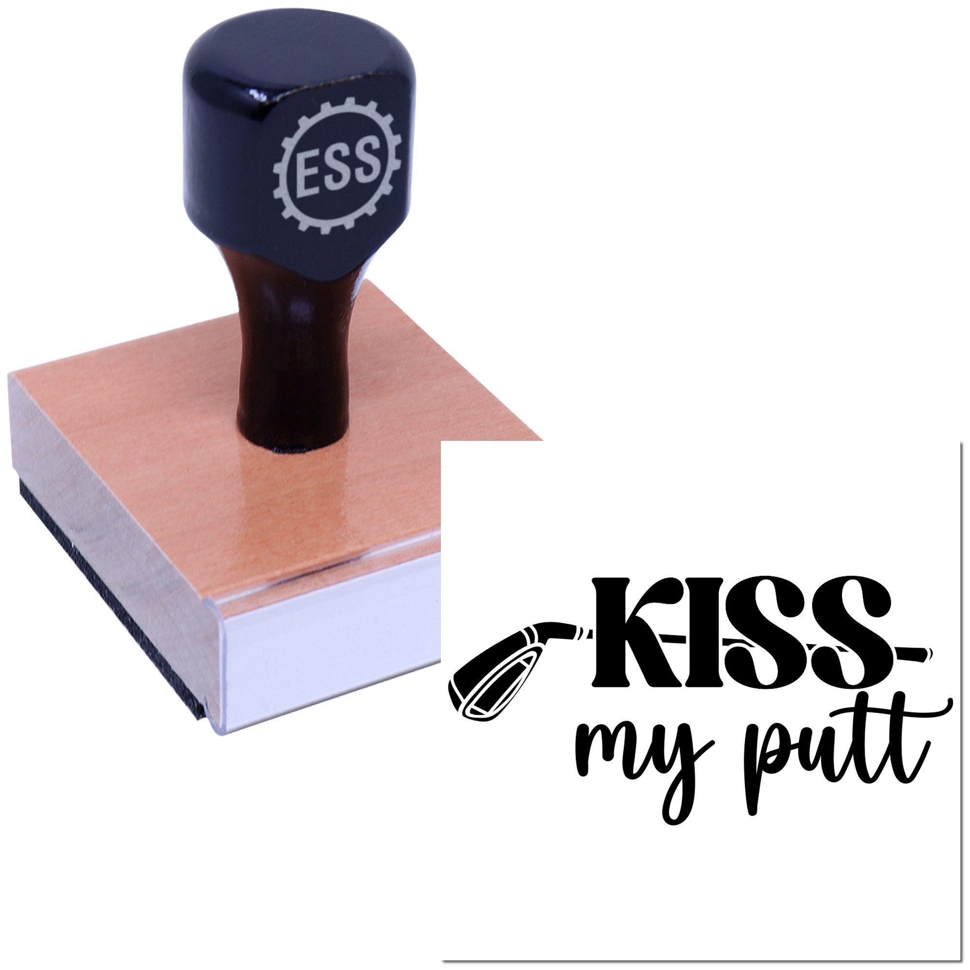 Cheeky Golf Pun Paper Craft Rubber Stamp