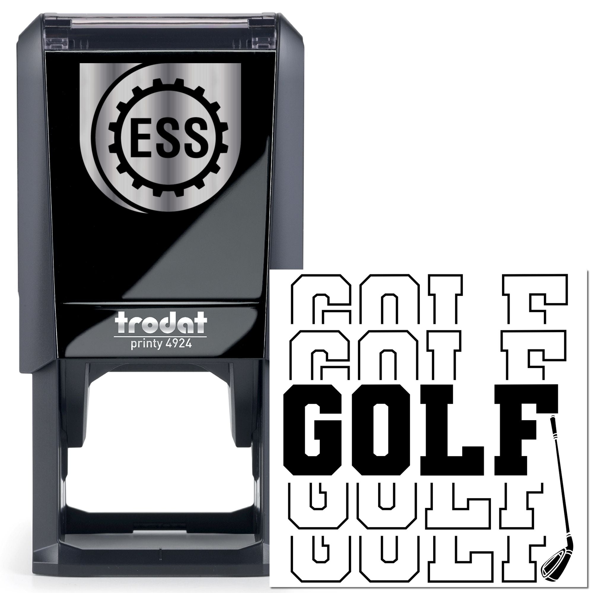Self-Inking Golf Club Paper Craft Stamp