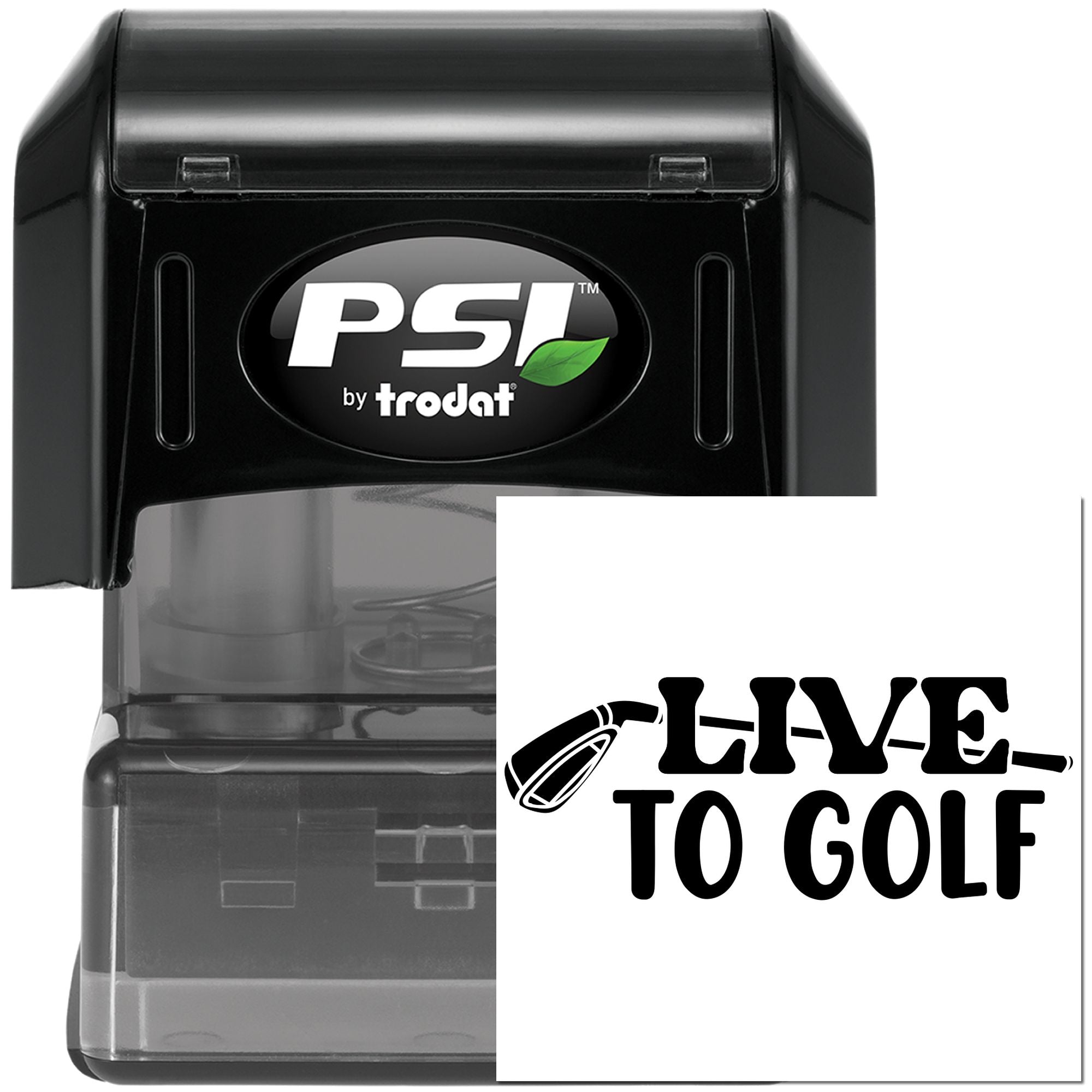 Pre-Inked Live To Golf Papercraft Stamp