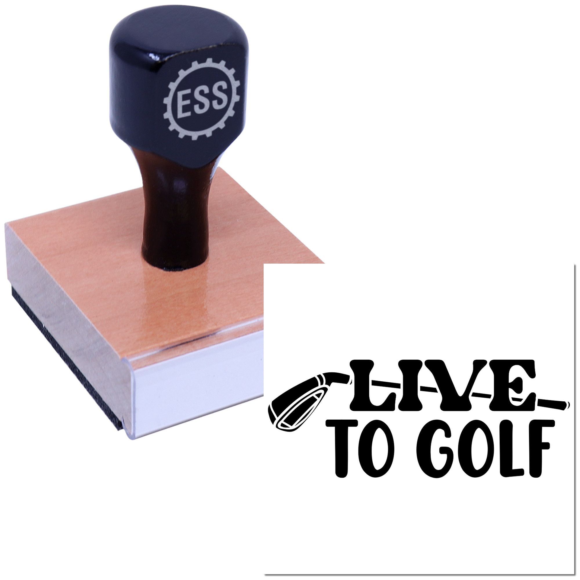 Golf Passion Statement Journaling Rubber Stamp