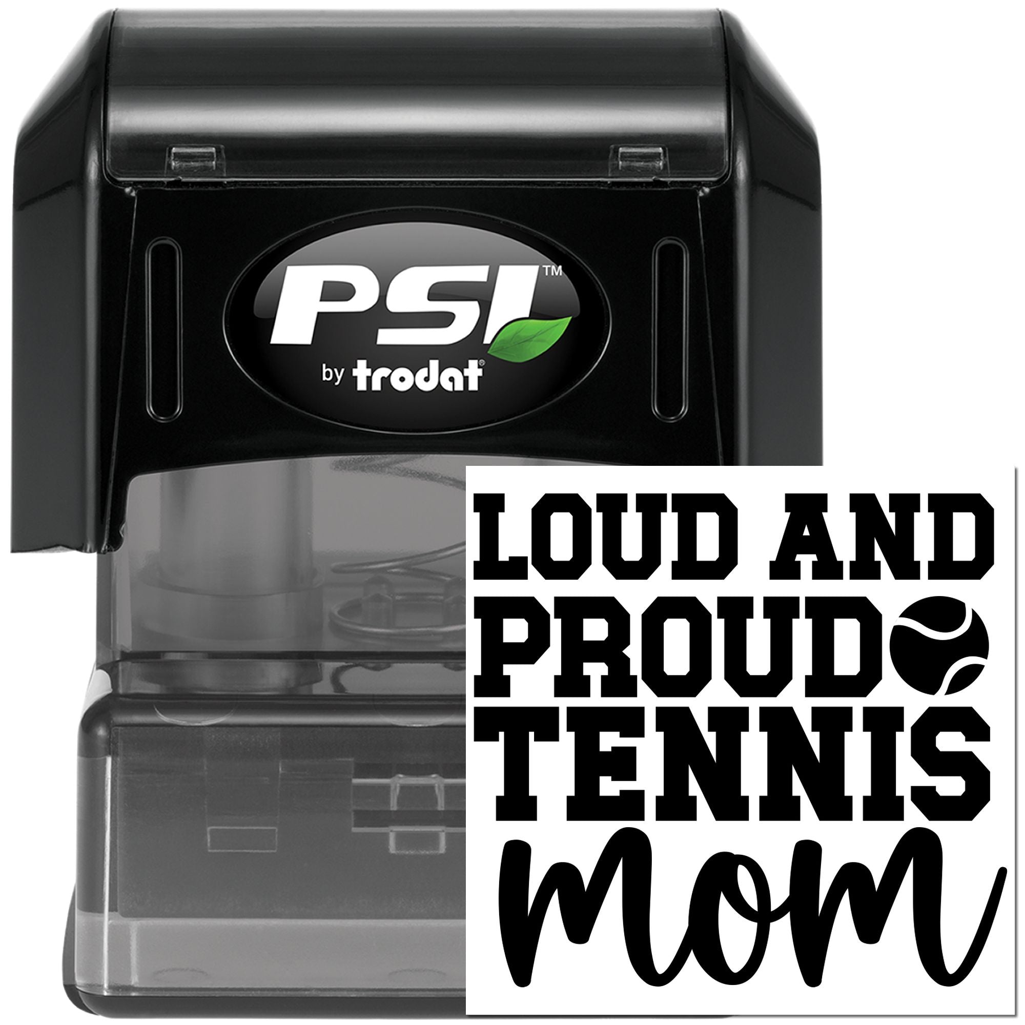 Pre-Inked Proud Tennis Mom Cardmaking Stamp