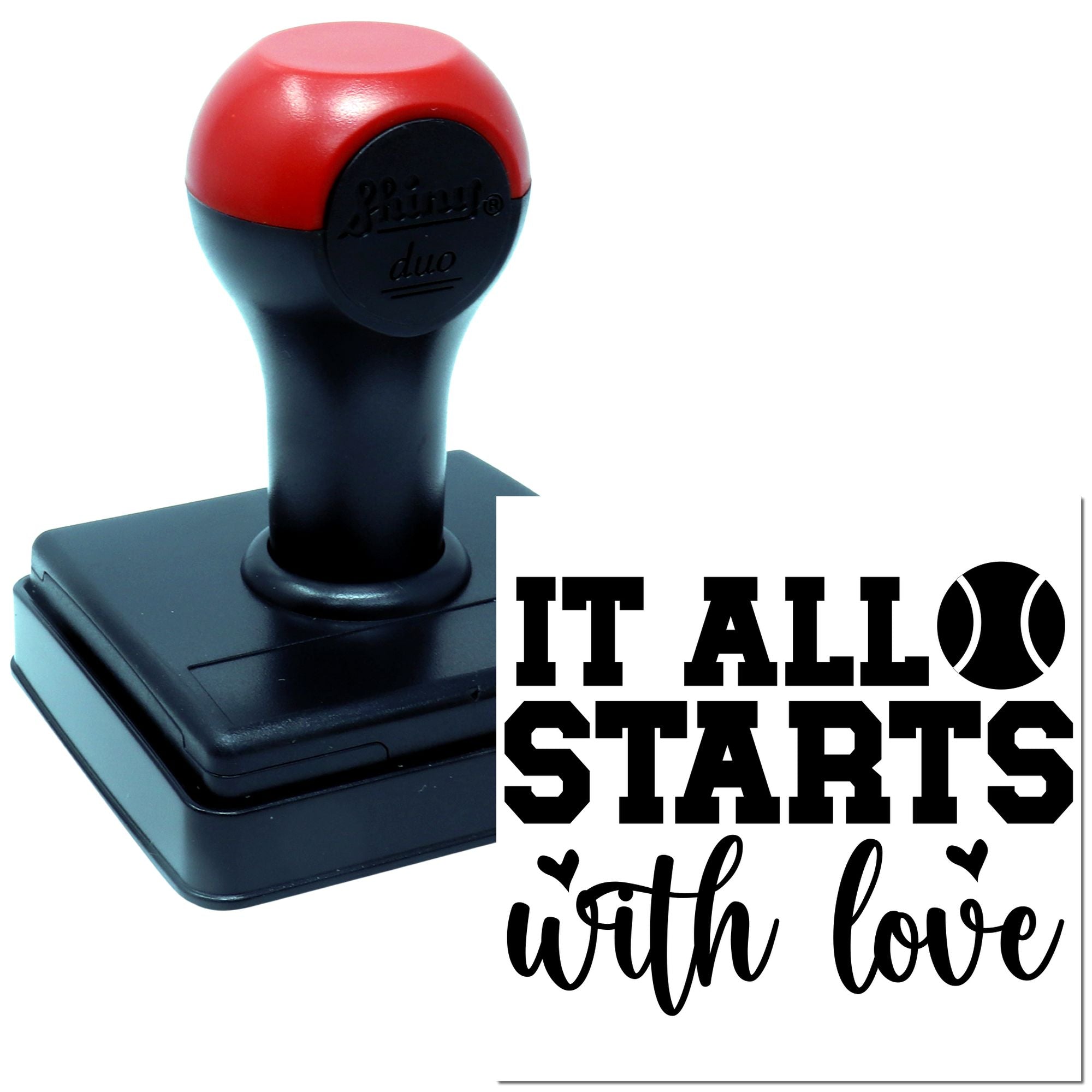 Duo It All Starts With Love Hand Stamp