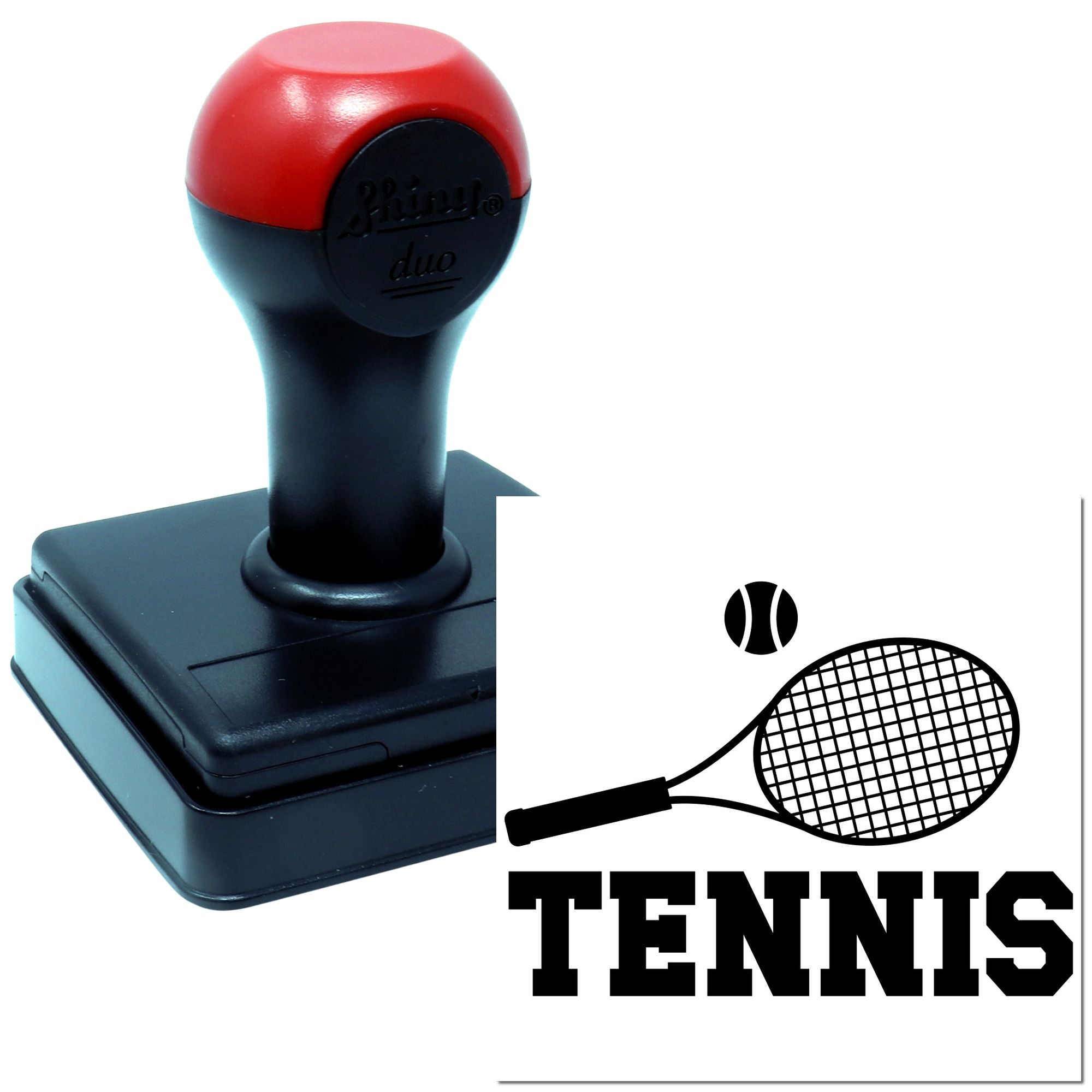 Duo Classic Bold Tennis Racket Logo Hand Stamp