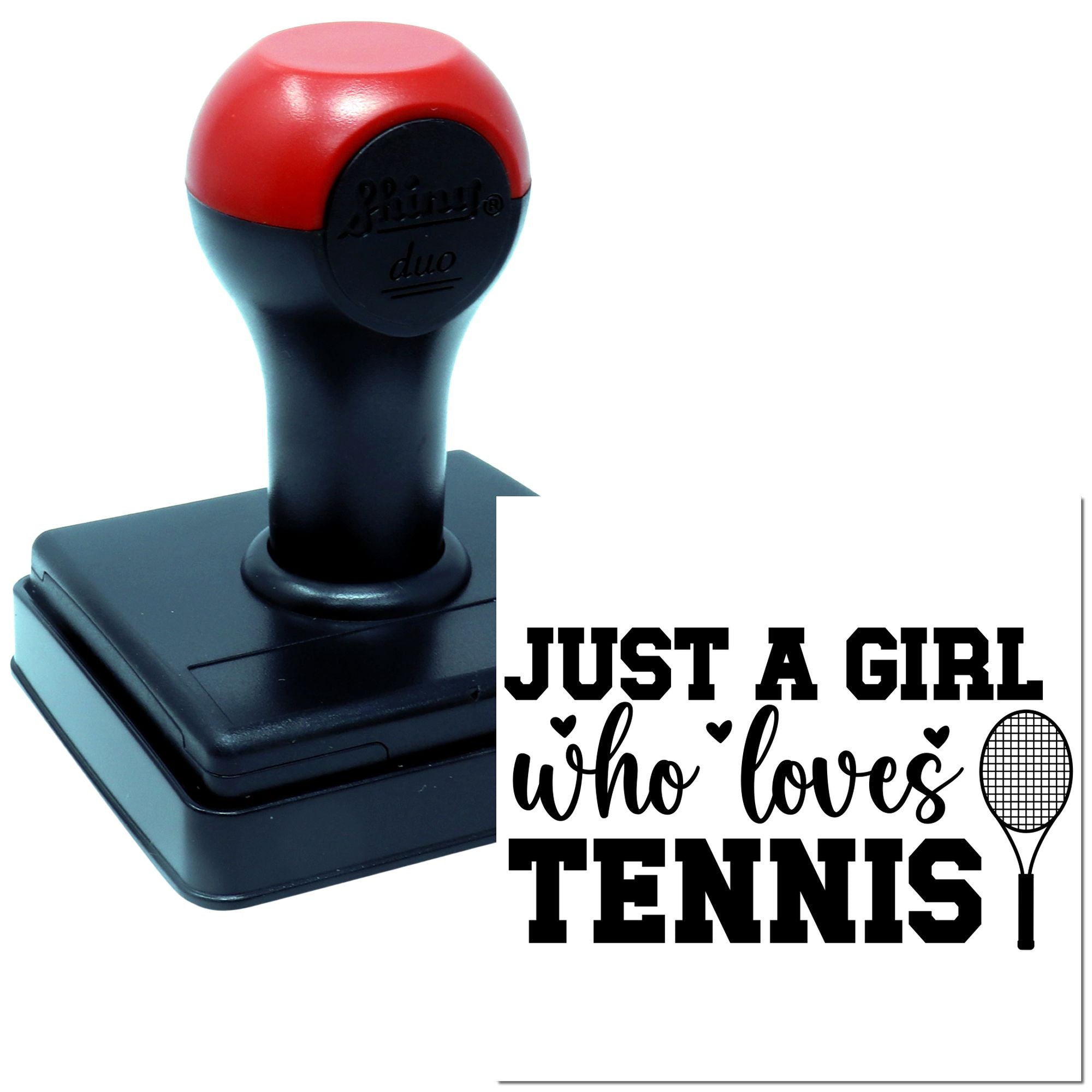 Duo Girl In Love With Tennis Hand Stamp