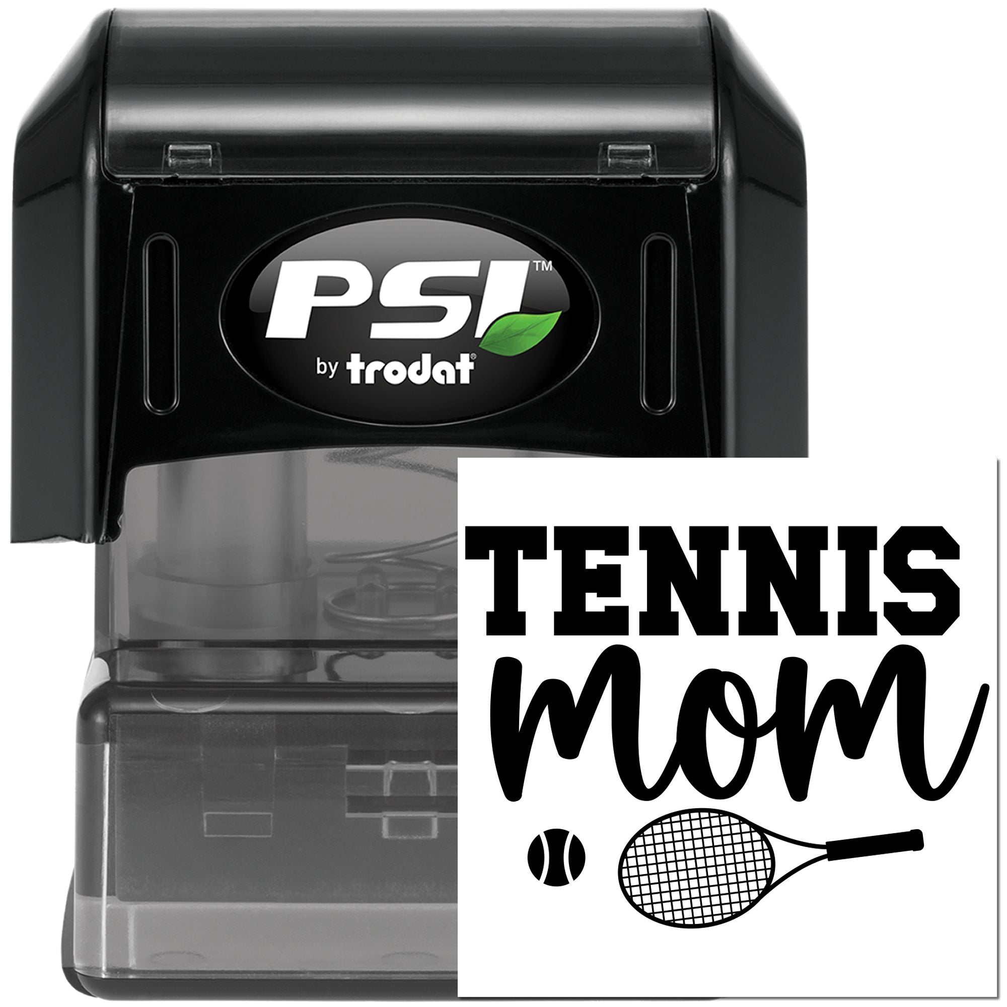 Pre-Inked Tennis Mom Pride Scrapbooking Stamp