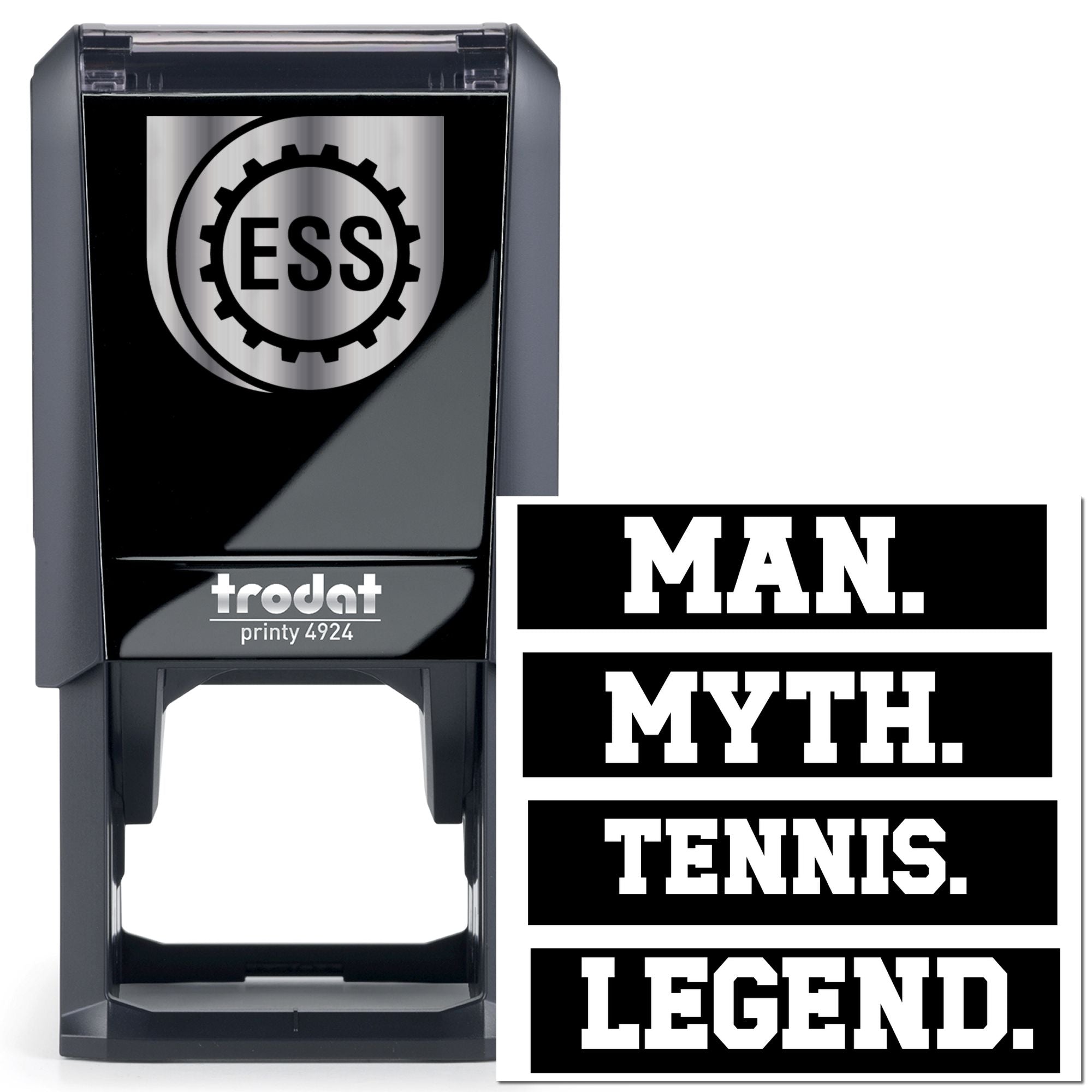 Self-Inking Tennis Legend Papercraft Stamp