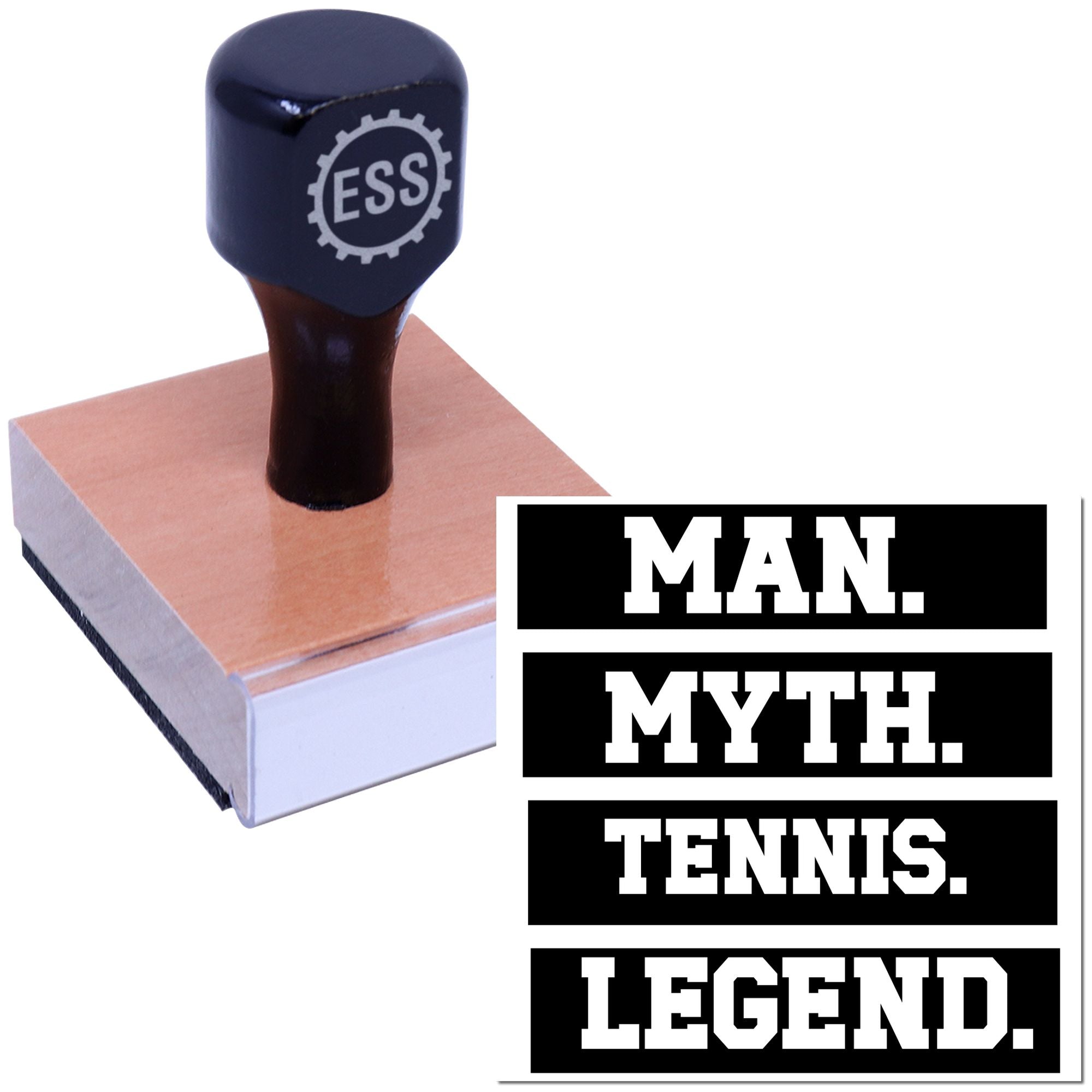 Legendary Tennis Myth Paper Craft Rubber Stamp