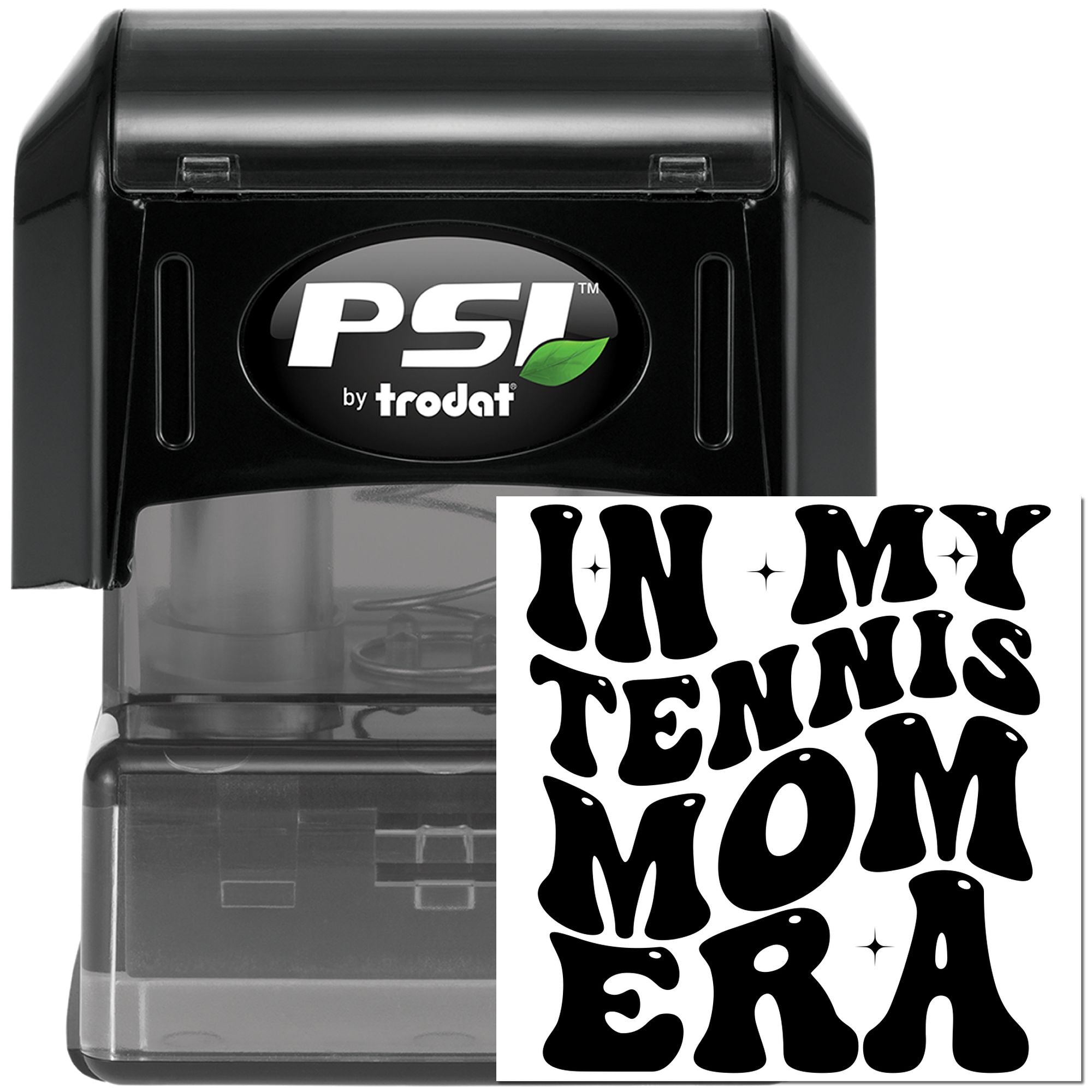 Pre-Inked Tennis Mom Era Papercraft Stamp