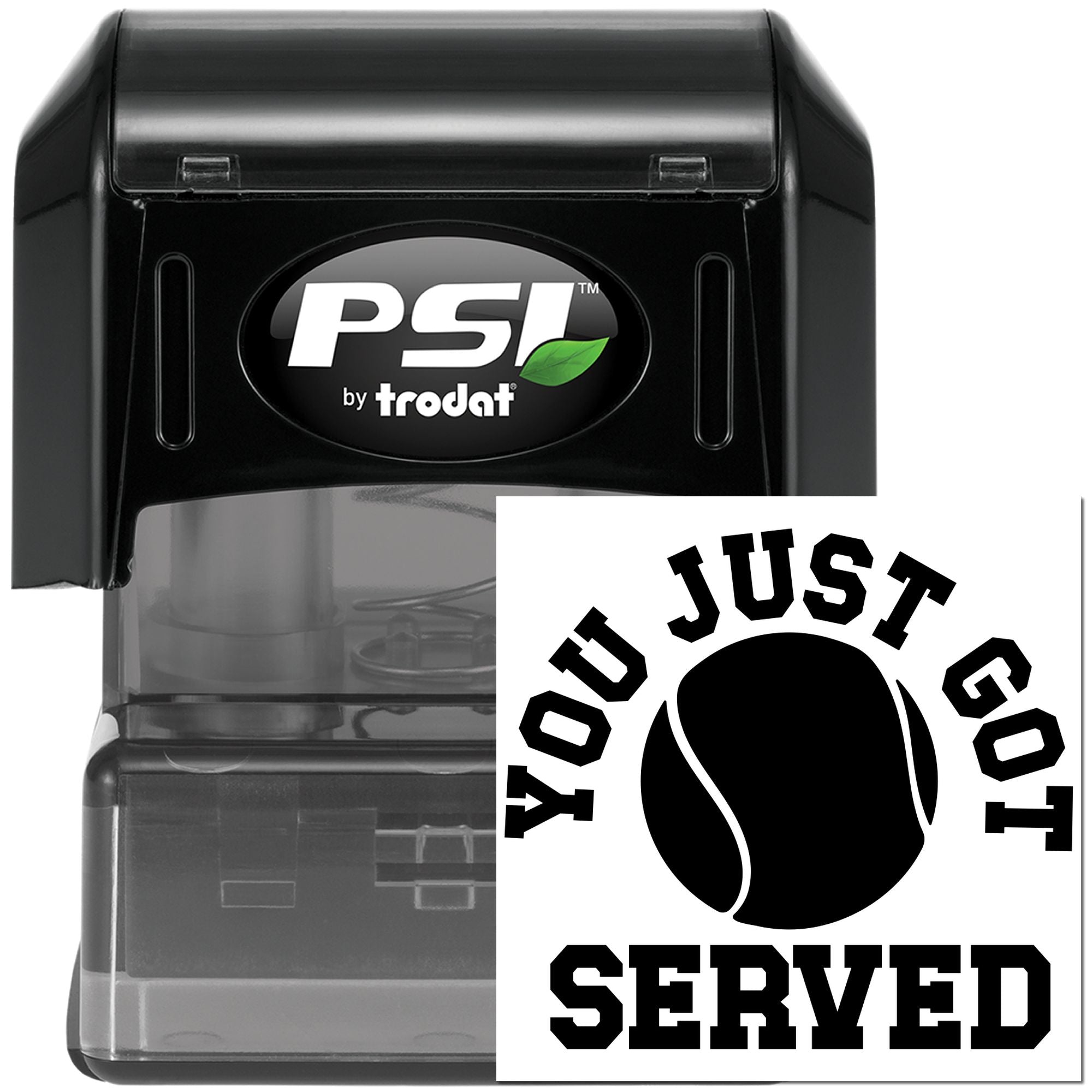 Pre-Inked Just Got Served Journaling Stamp