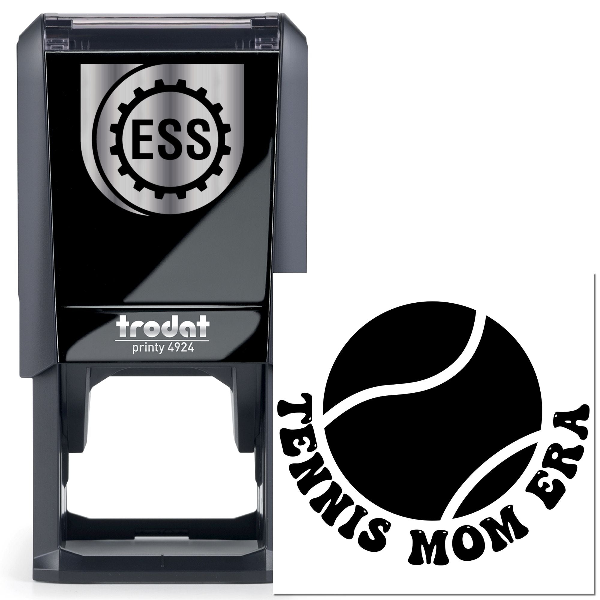 Self-Inking Tennis Ball Tag Stamp