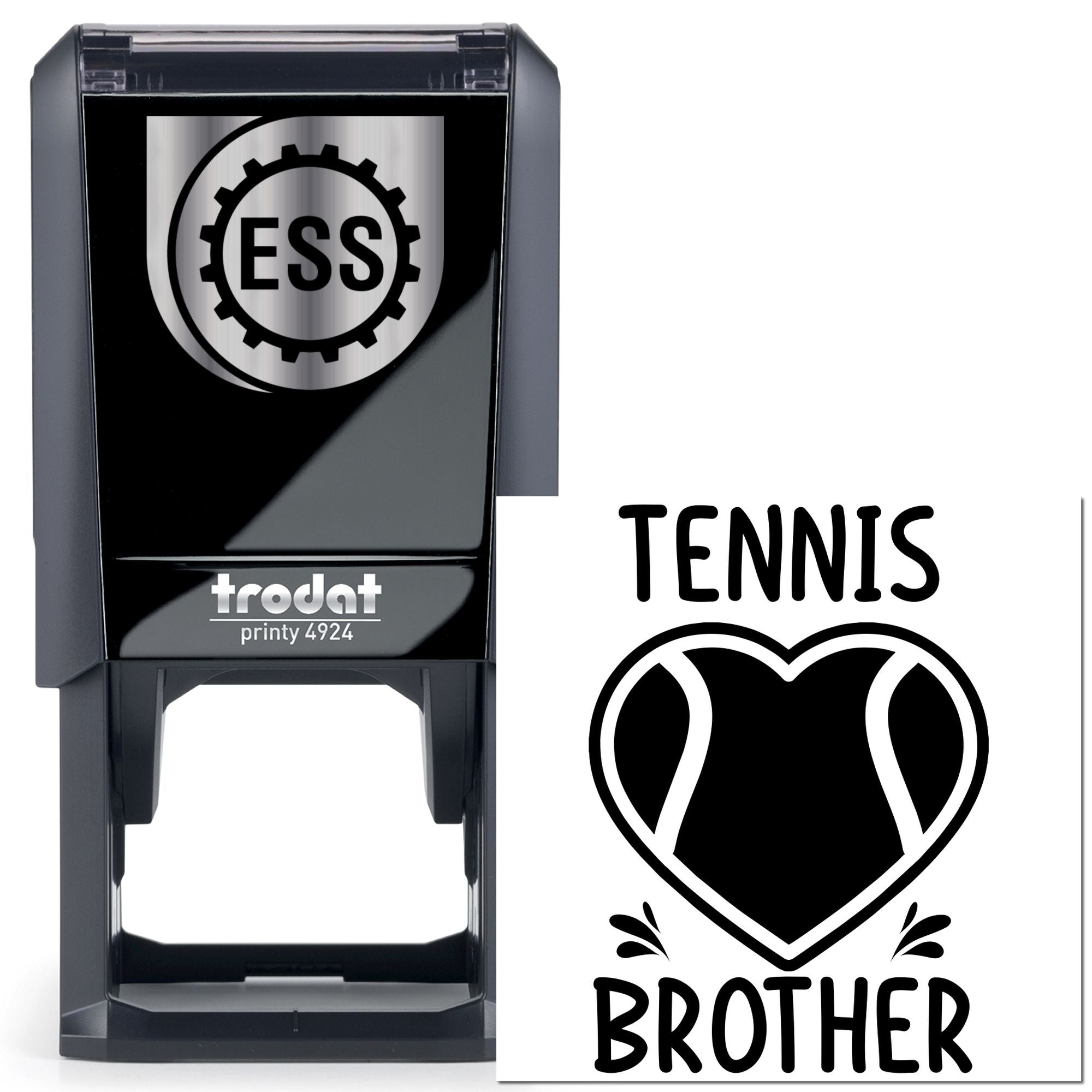 Self-Inking Tennis Brother Place Card Stamp