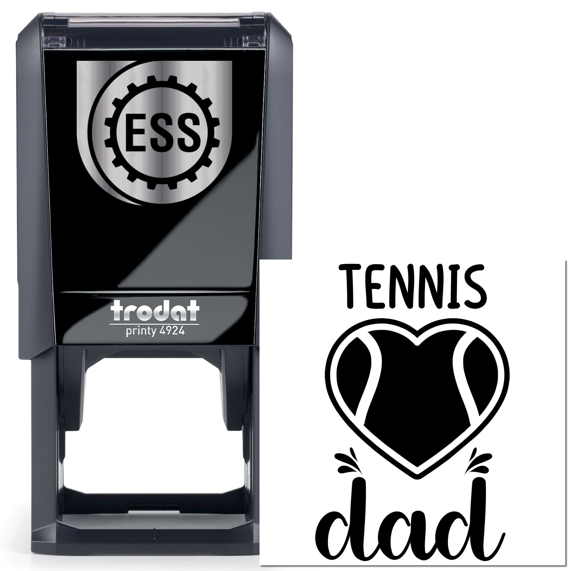 Self-Inking Tennis Dad Handcraft Stamp