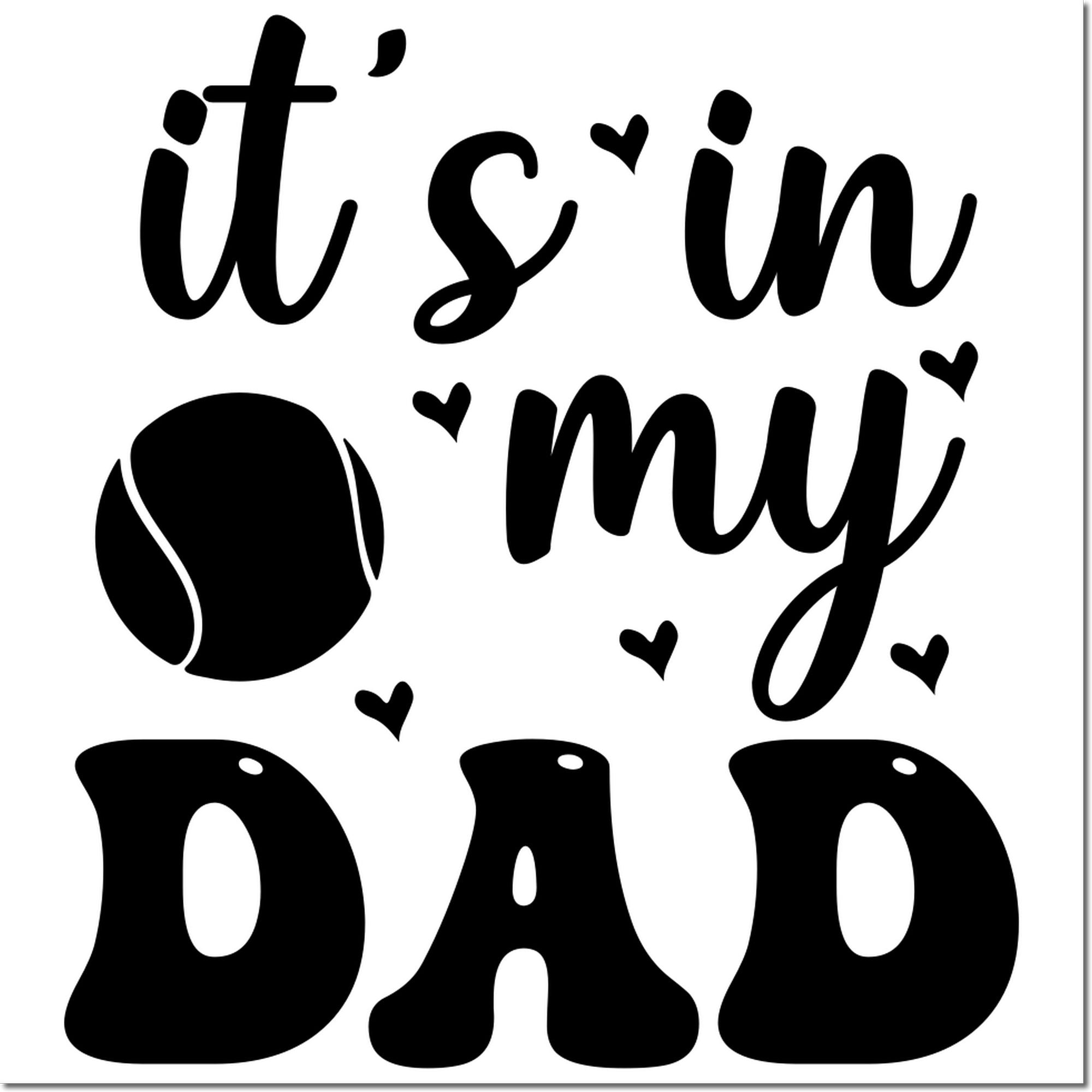 Self-Inking Baseball Dad Cardmaking Stamp