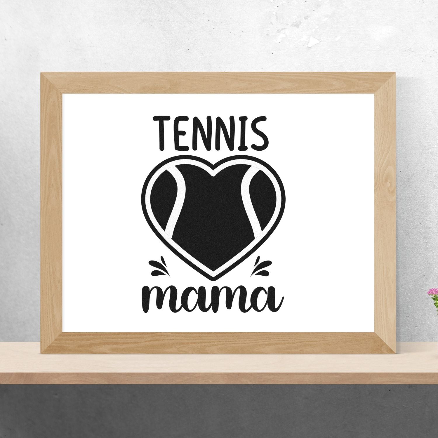 Self-Inking Tennis Mom Note Card Stamp