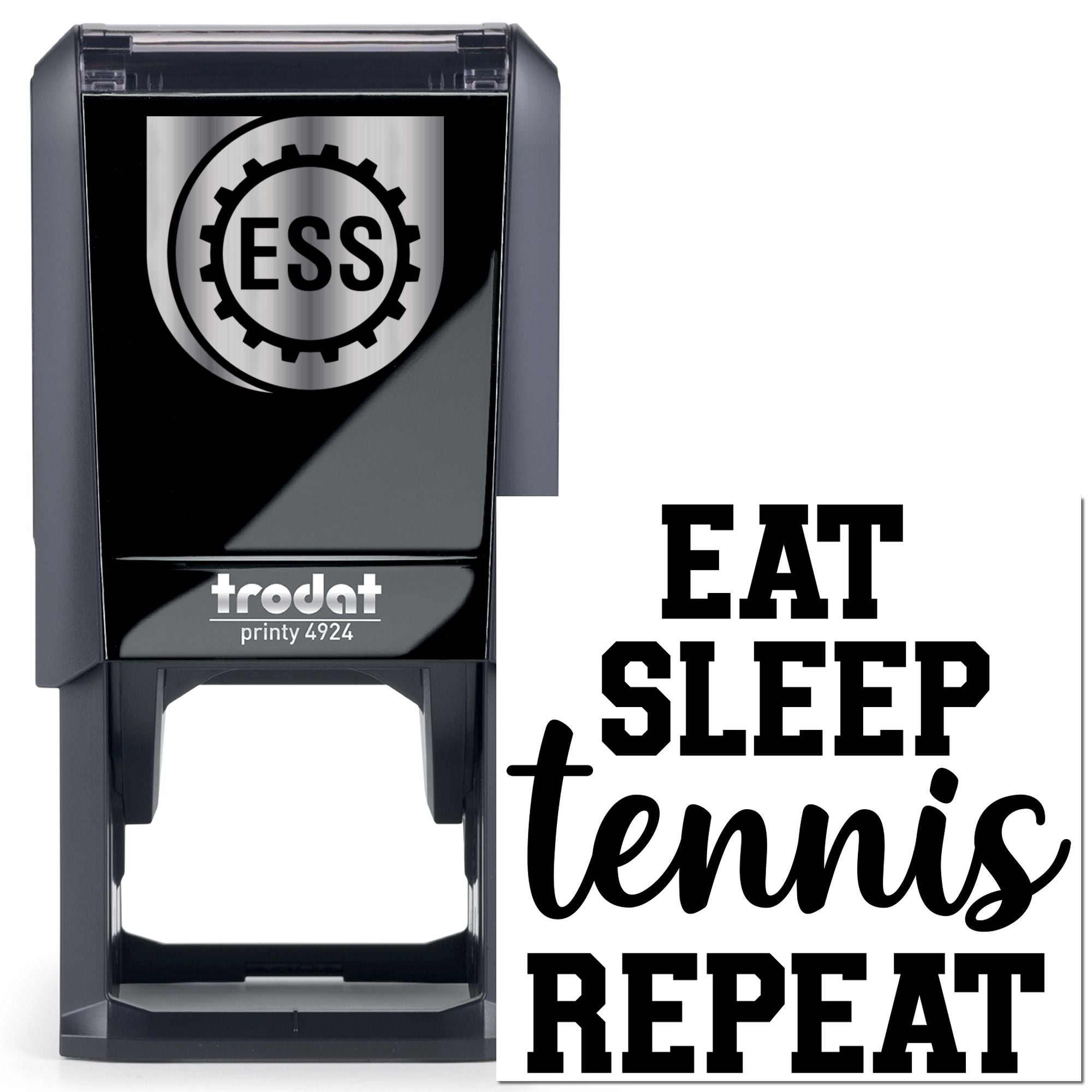 Self-Inking Tennis Poster Mini Card Stamp