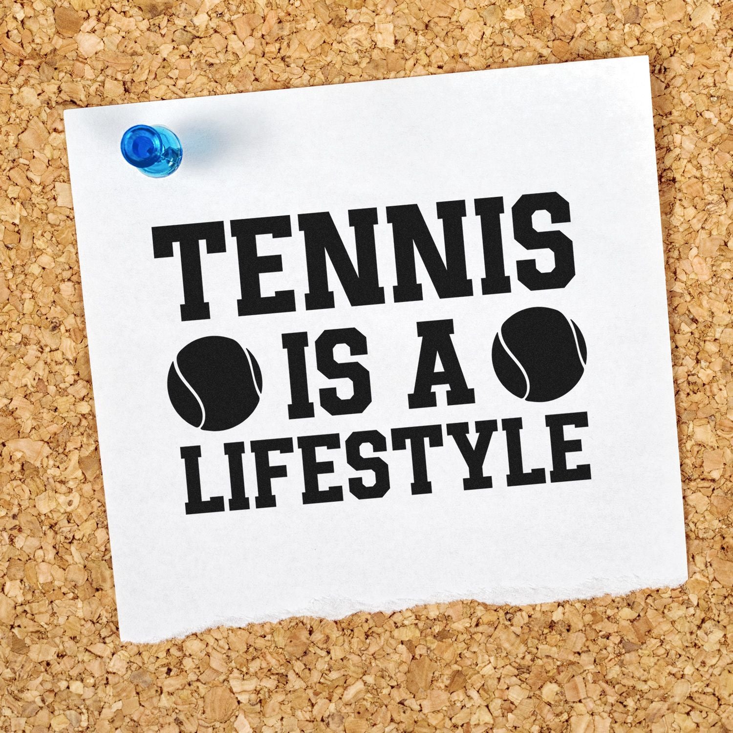 Self-Inking Tennis Lifestyle Postcard Stamp