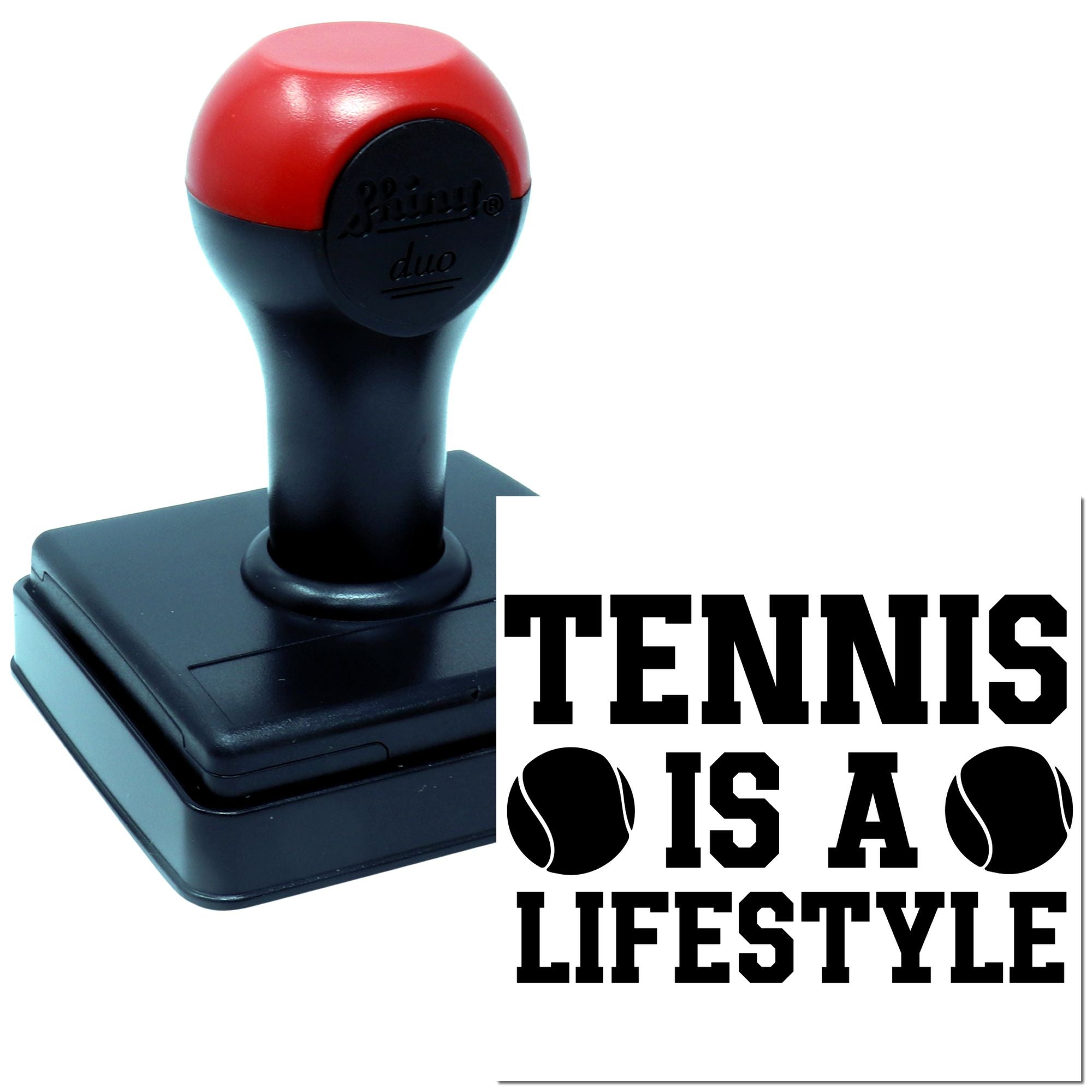 Duo Tennis Is More Than Sport Hand Stamp