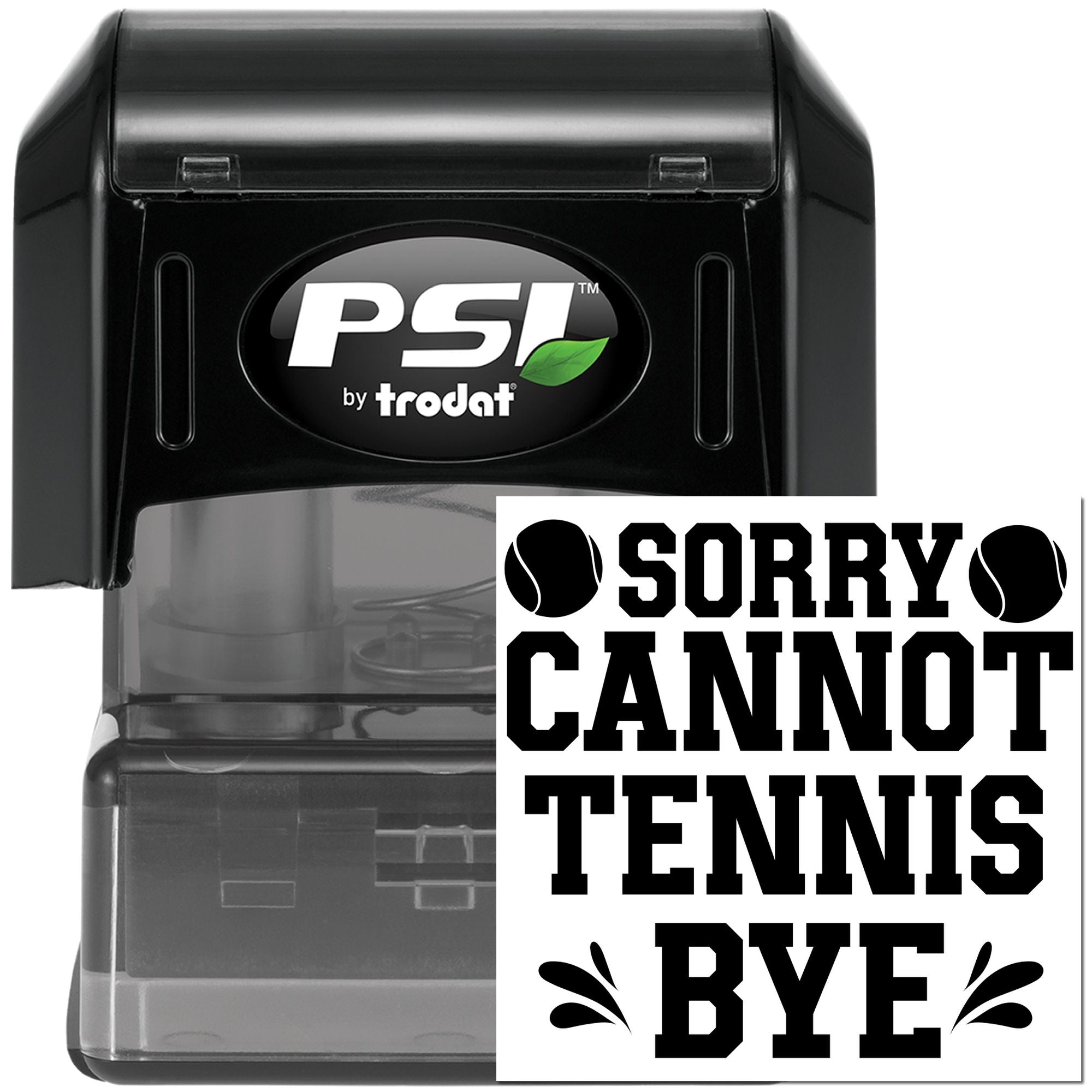 Pre-Inked Sorry Cannot Tennis Postcard Stamp
