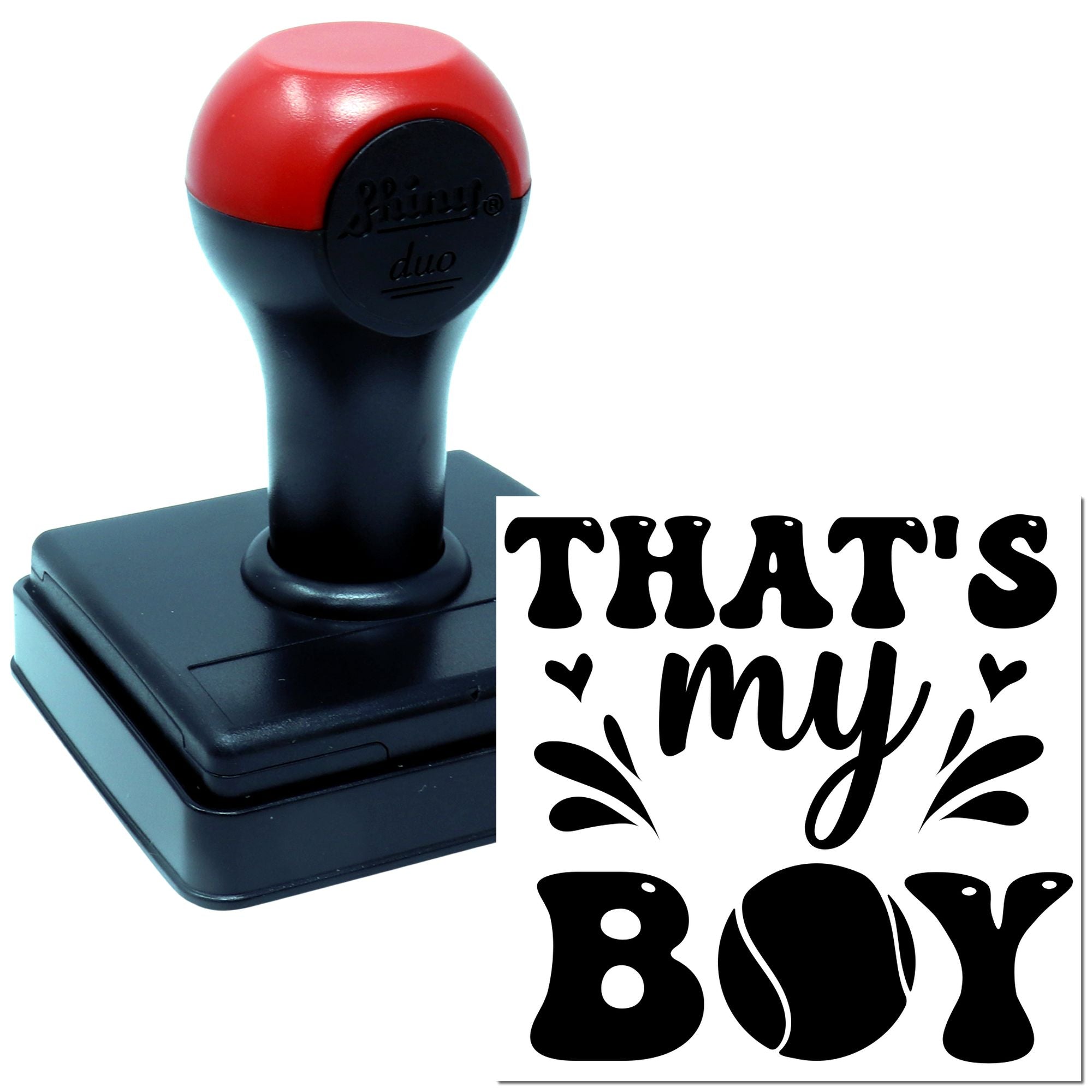 Duo Proud Mom, That's My Boy Hand Stamp