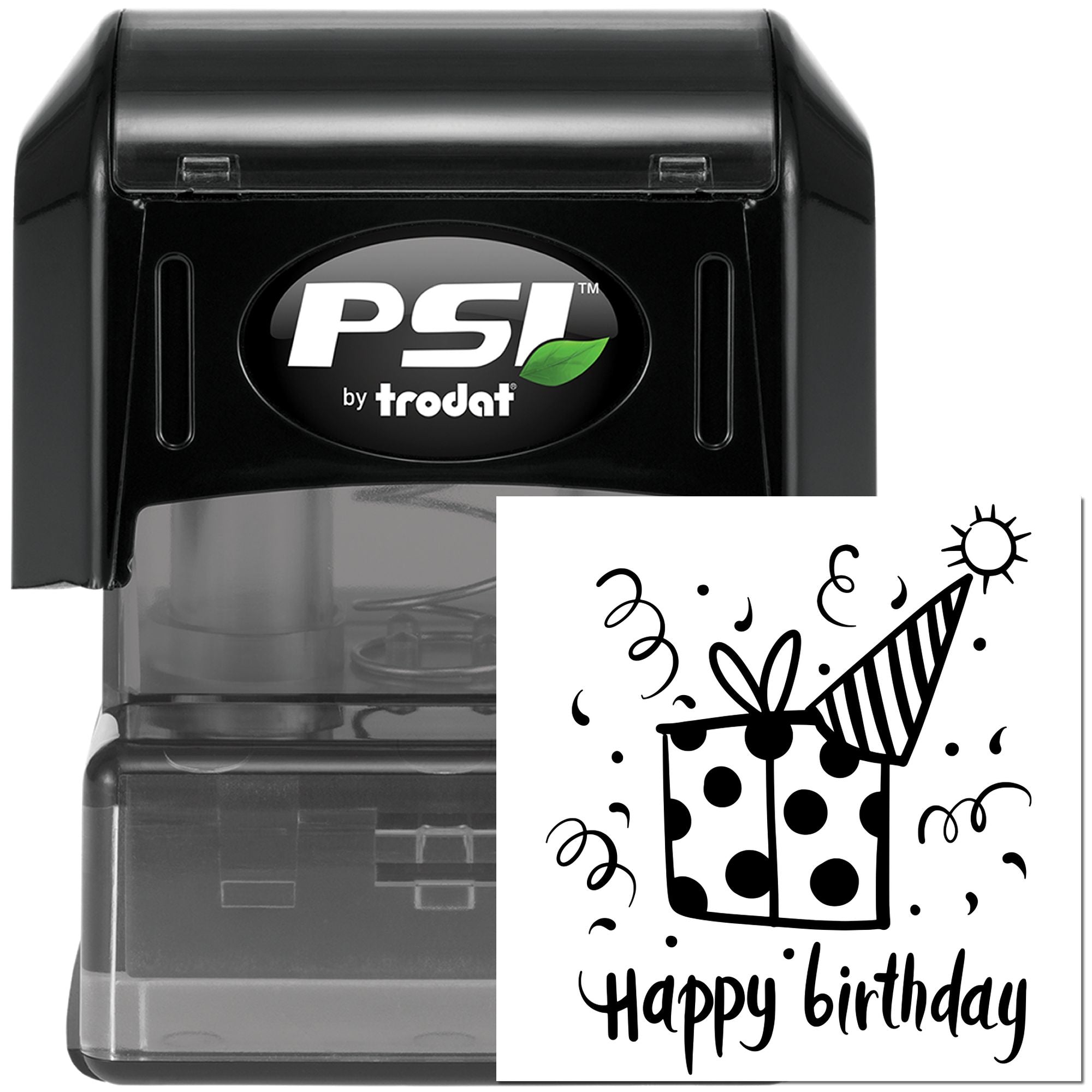 PSI Pre-Inked Surprise Confetti Celebration Card Stamp