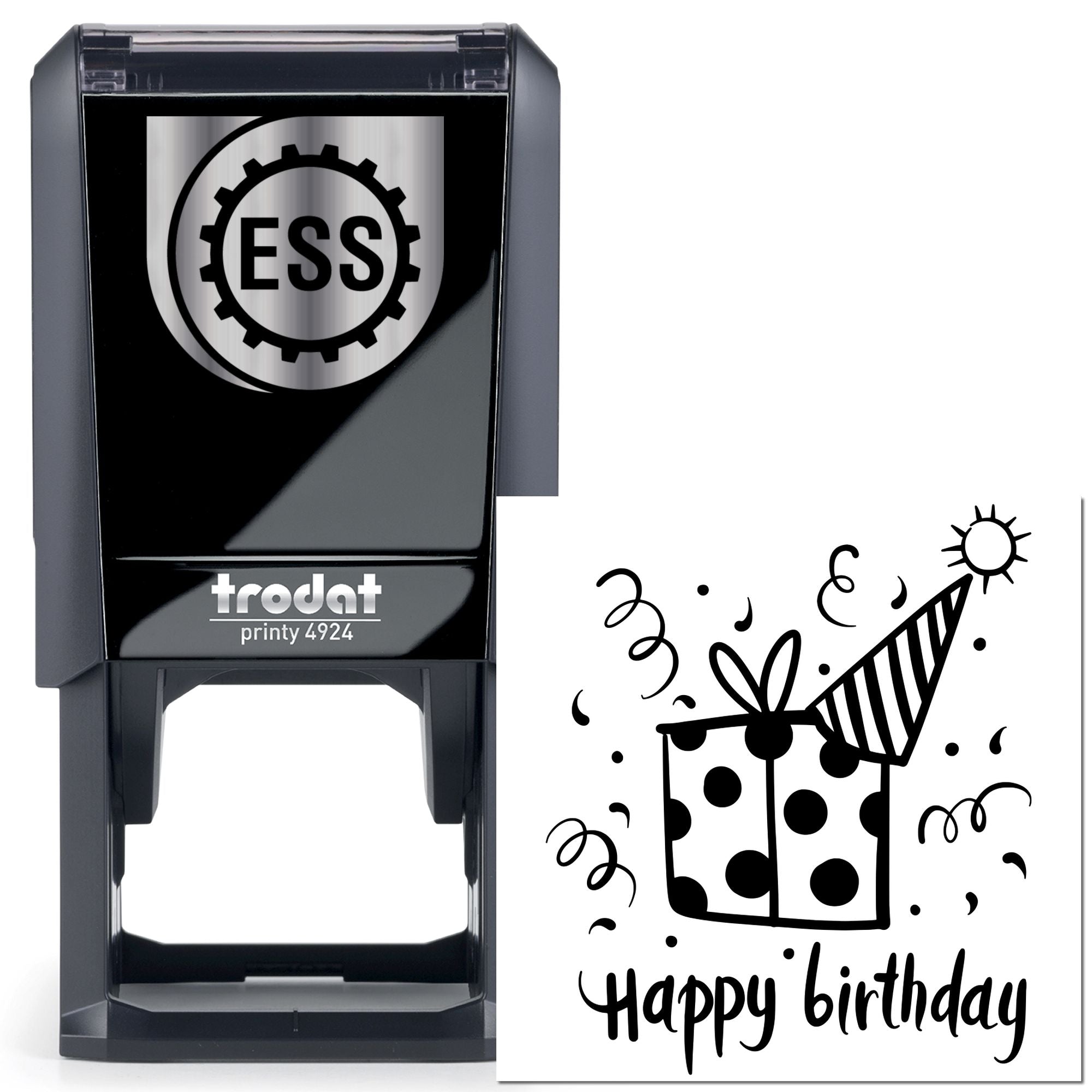 Self-Inking Surprise Confetti Celebration Paper Craft Stamp