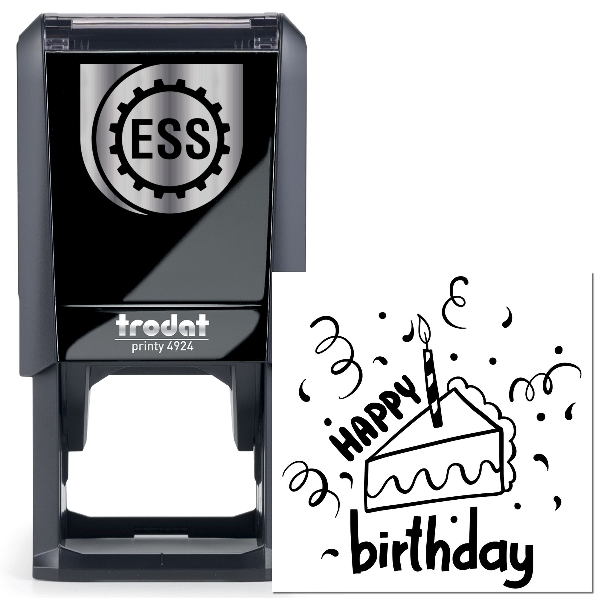 Self-Inking Cake Celebration Extravaganza Crafting Stamp