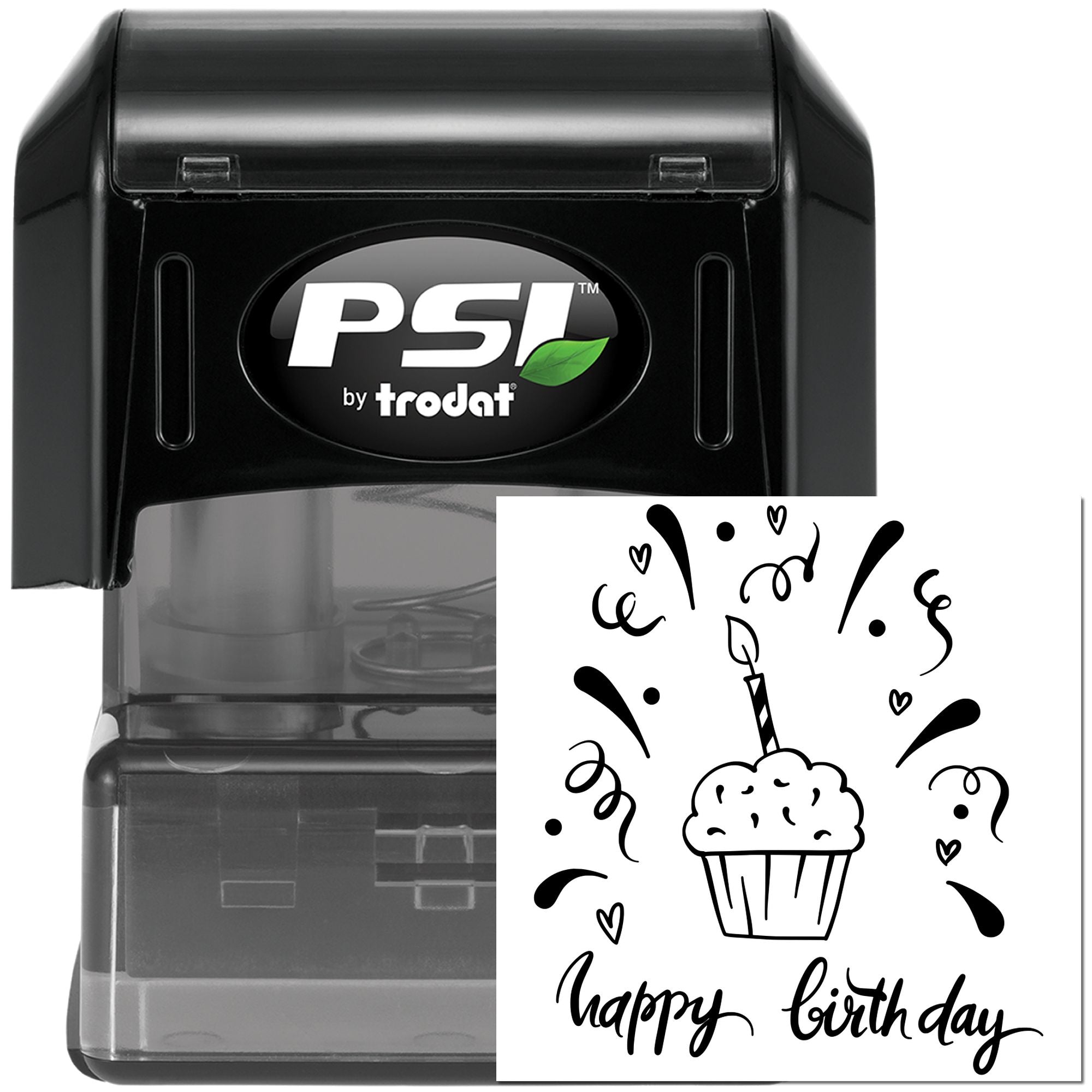 PSI Pre-Inked Sprinkle Cupcake Delight Scrapbook Stamp