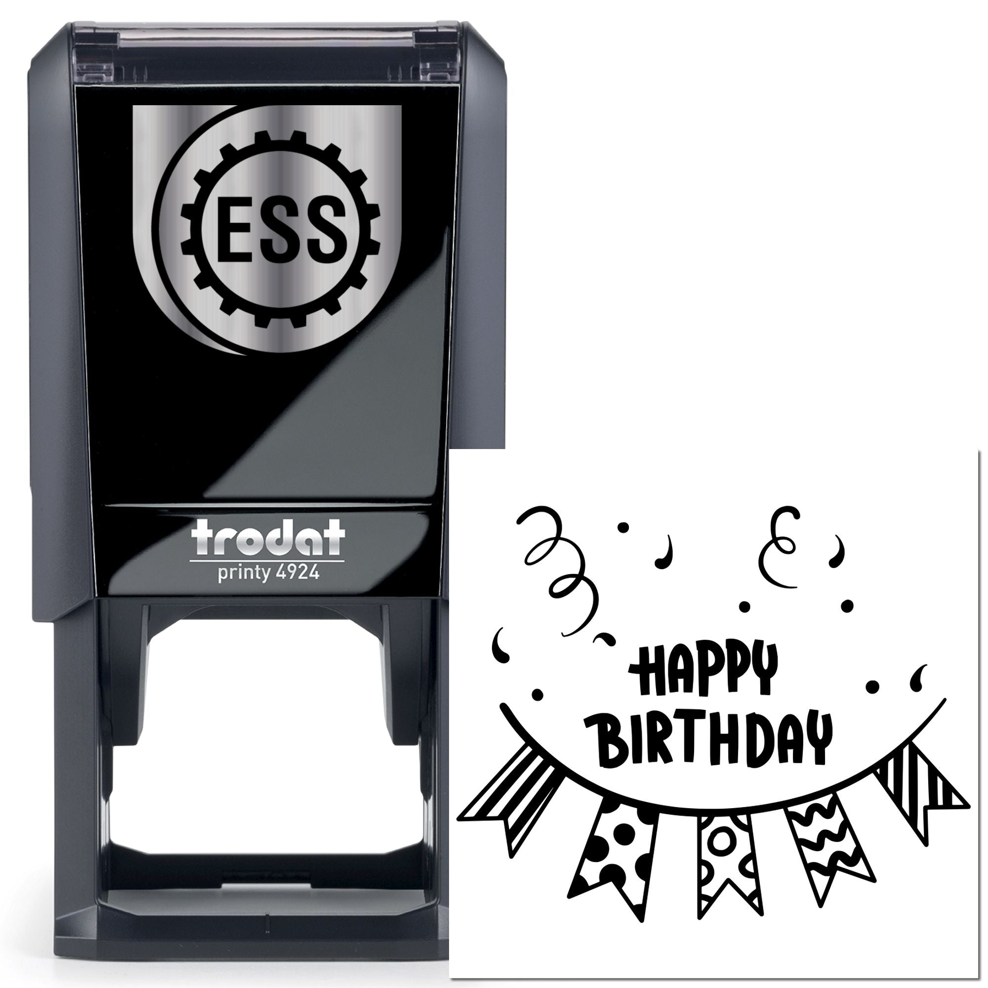 Self-Inking Festive Banner Celebration Crafting Stamp