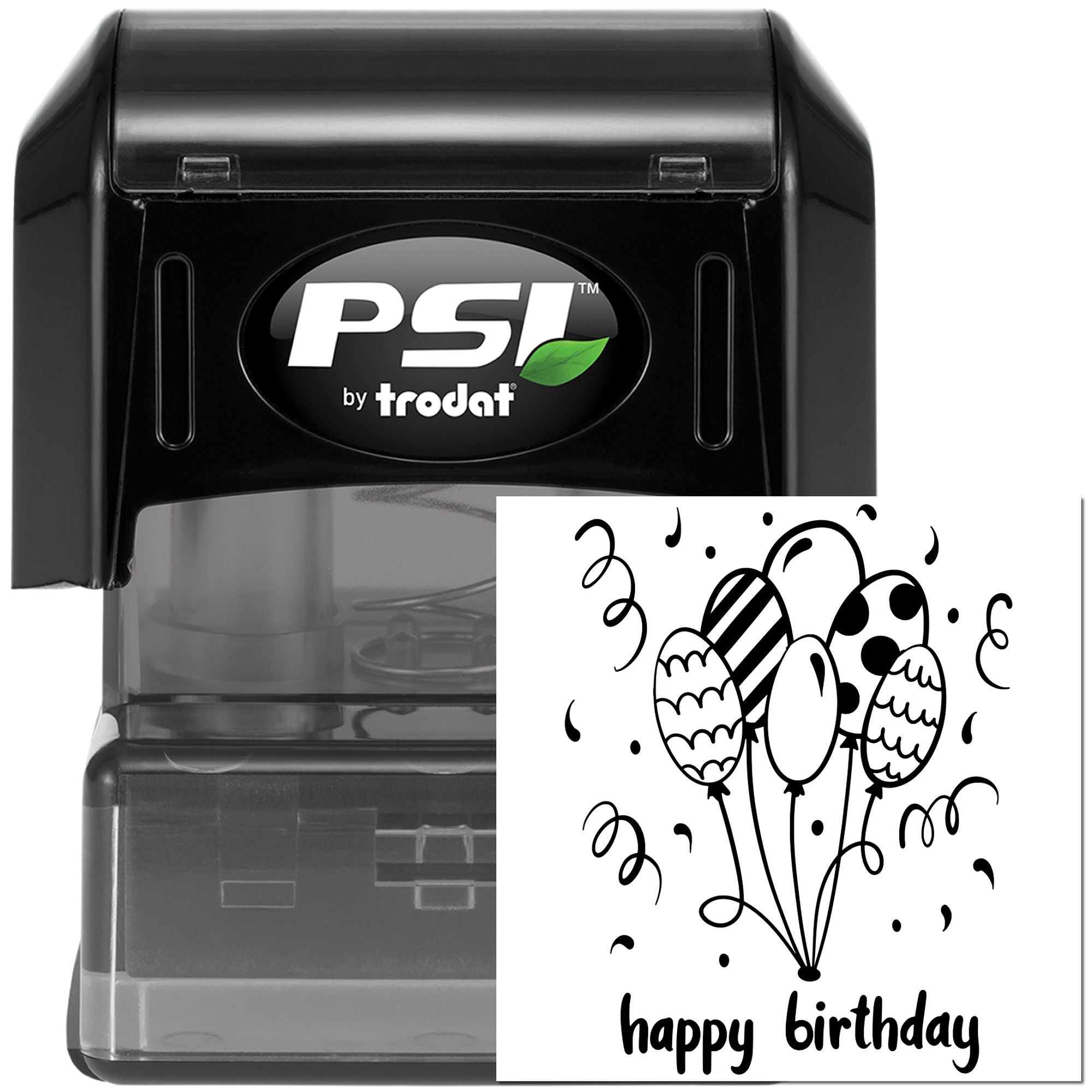 PSI Pre-Inked Festive Birthday Celebration Card Stamp